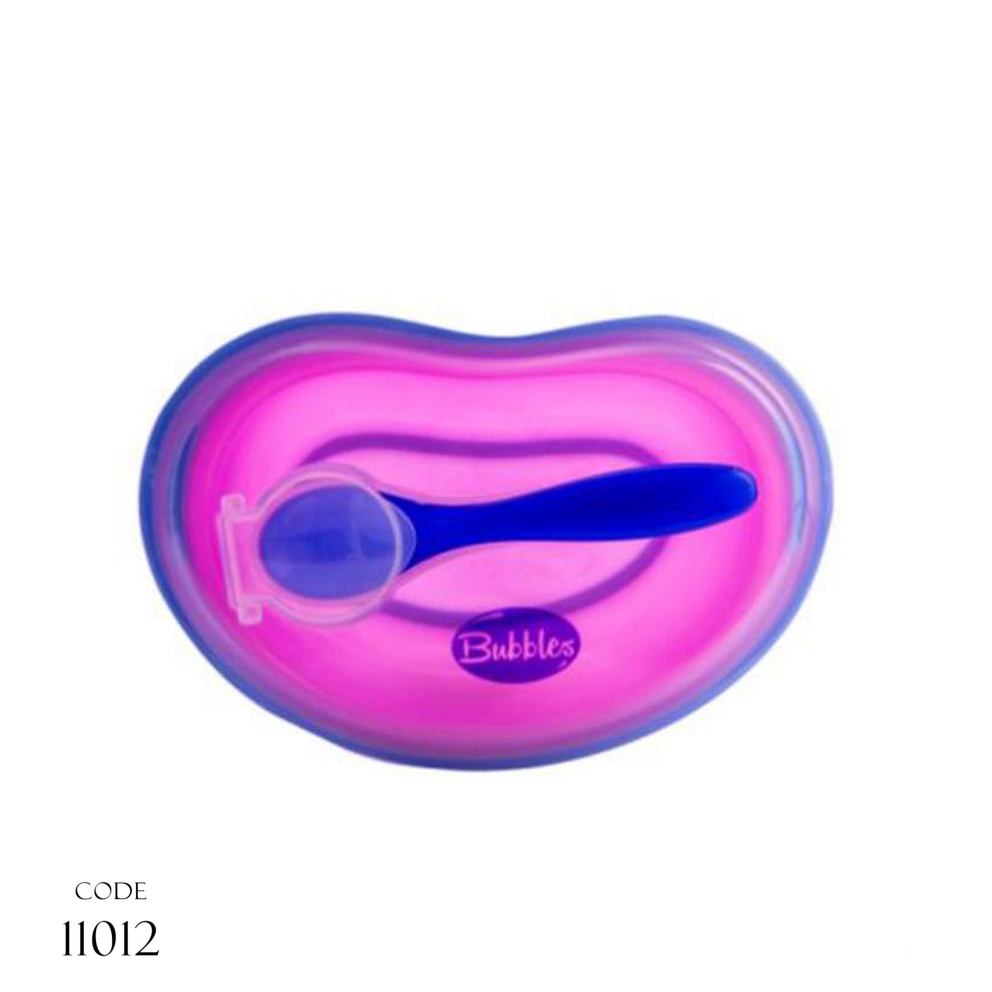 طبق للأطفال مع ملعقة وغطاء