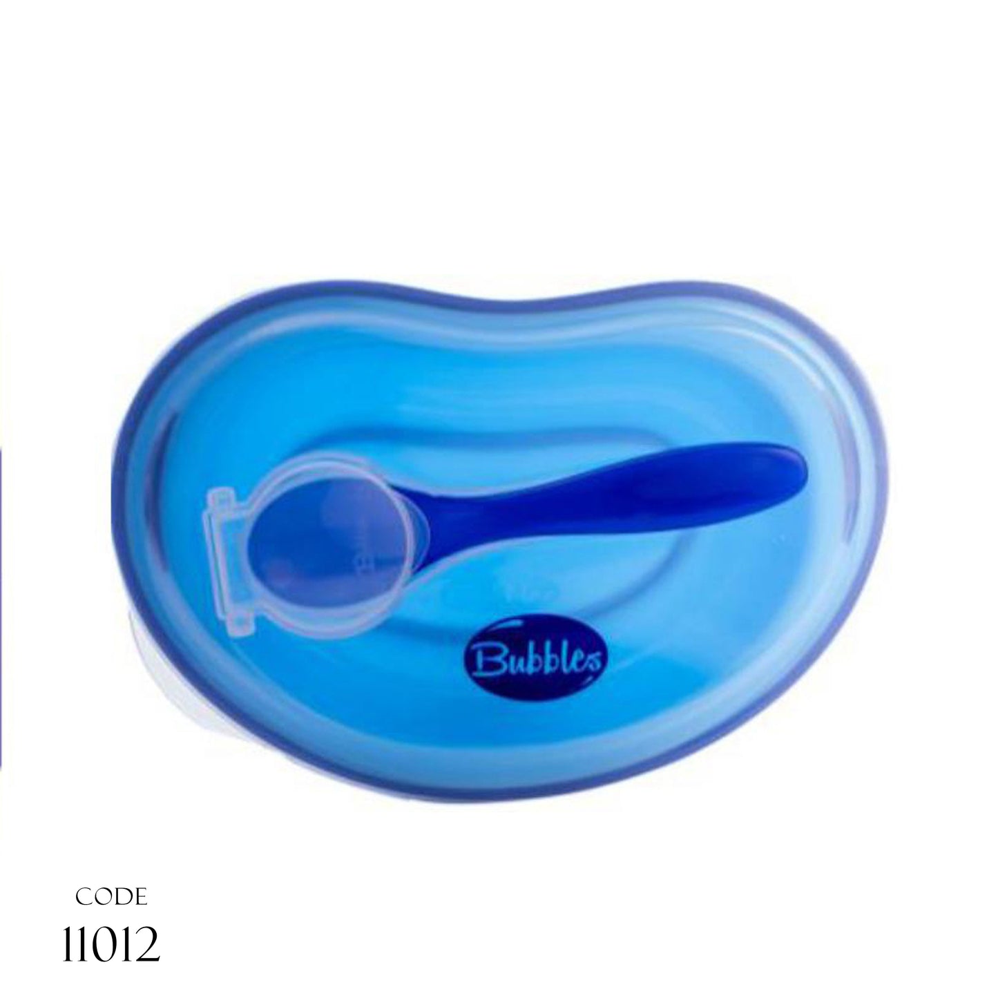 طبق للأطفال مع ملعقة وغطاء