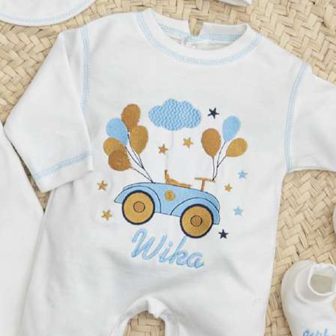 طقم السبوع والمستشفى قطن مع كوفرته طبقتين لحديث الولادة