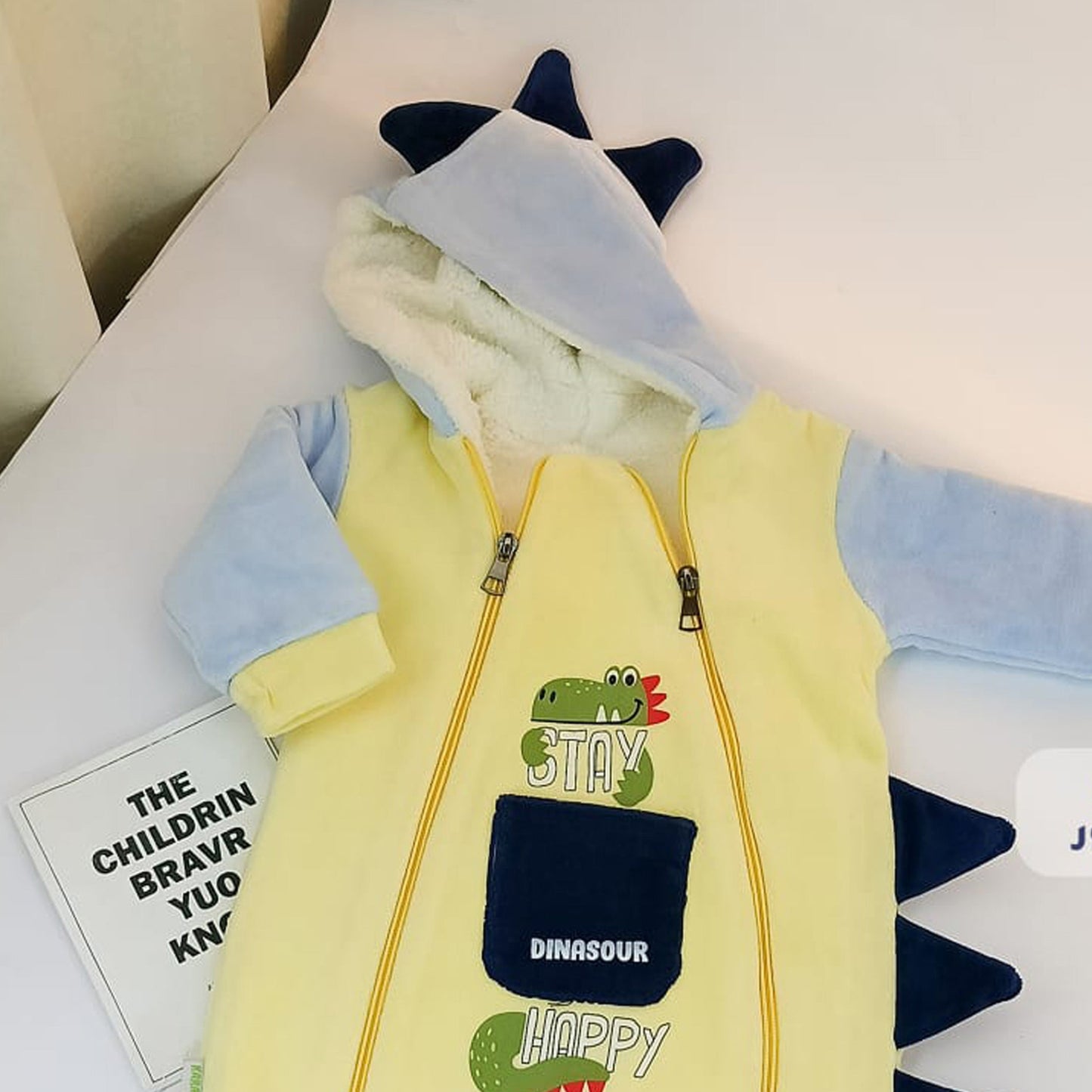 سالوبيت شتوي مبطن فرو لحديث الولادة