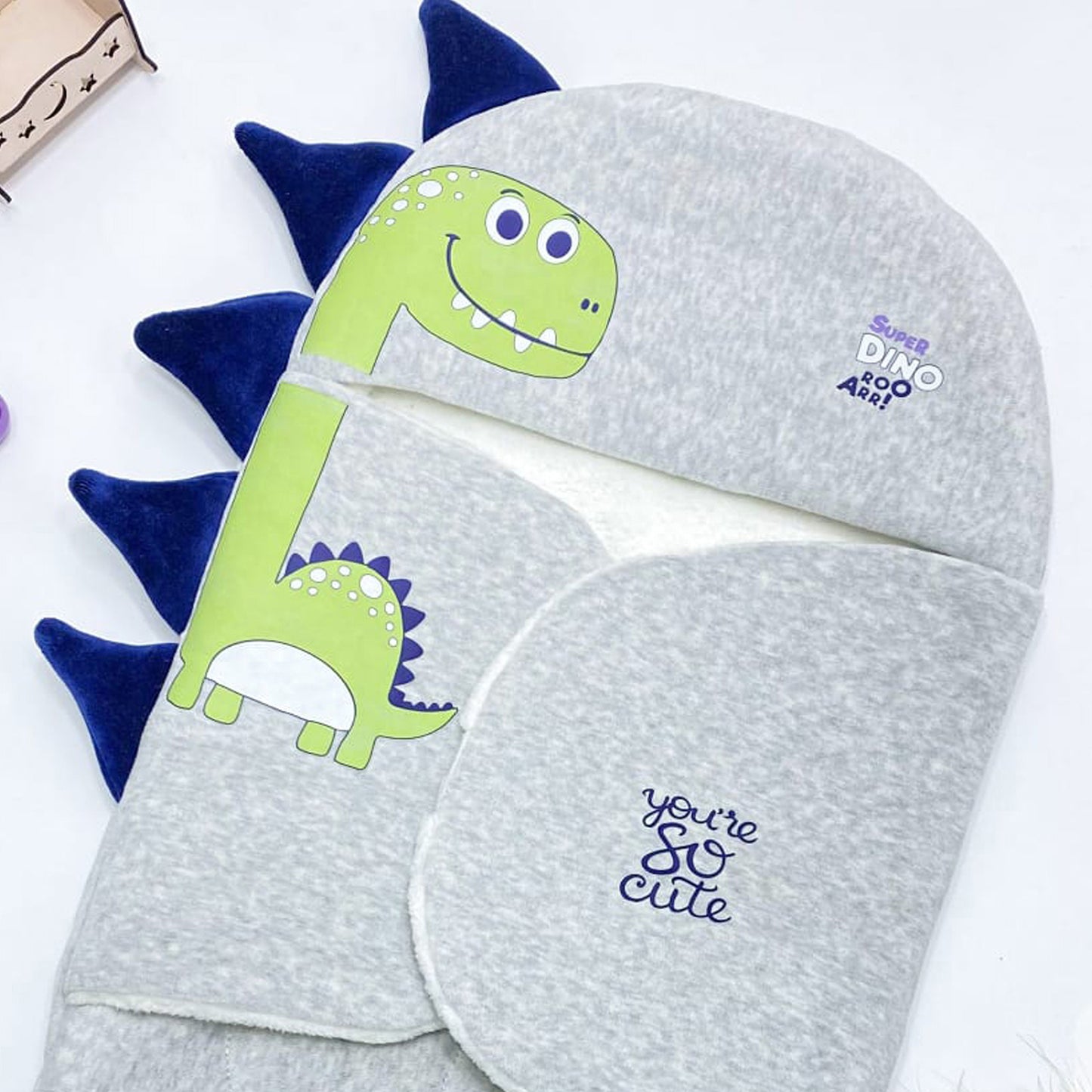 بورت مجسم قطيفة مبطن فرو للأطفال شتوي