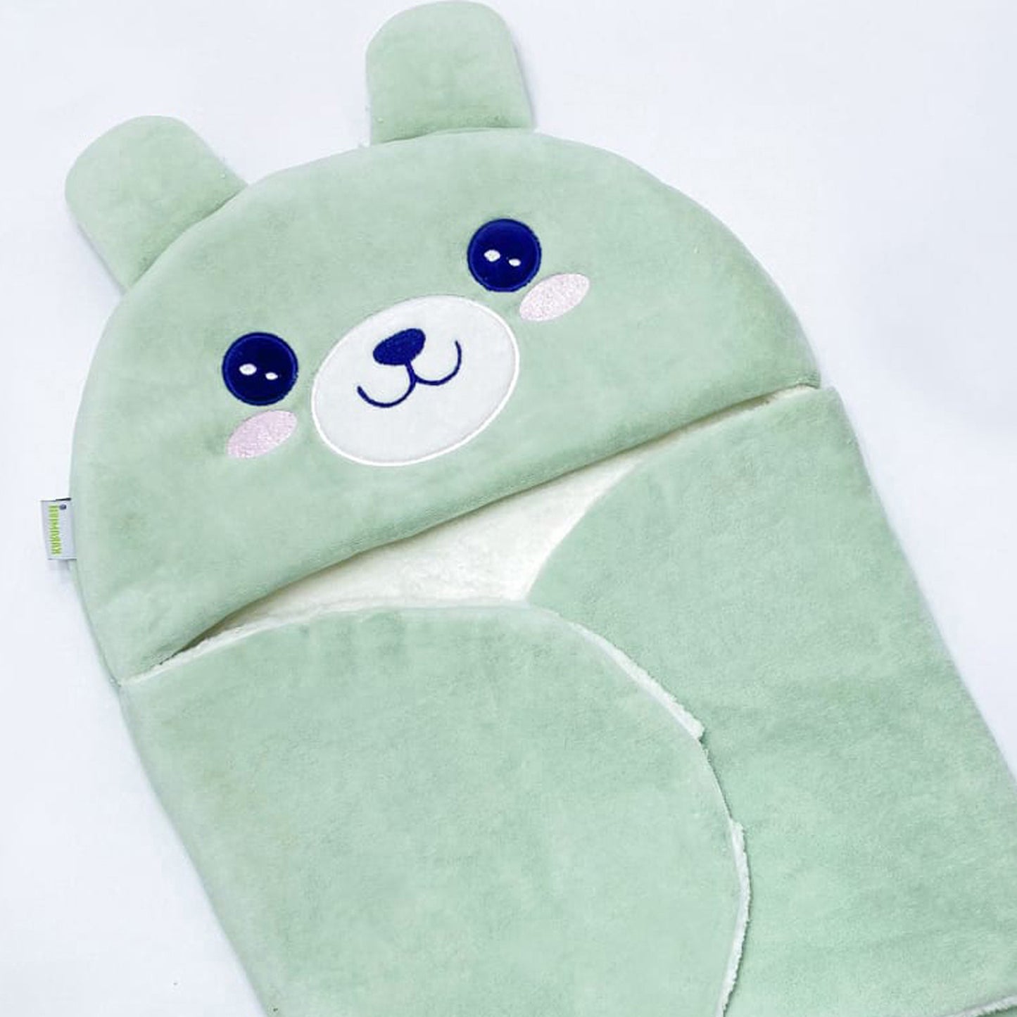 بورت مجسم قطيفة مبطن فرو للأطفال شتوي