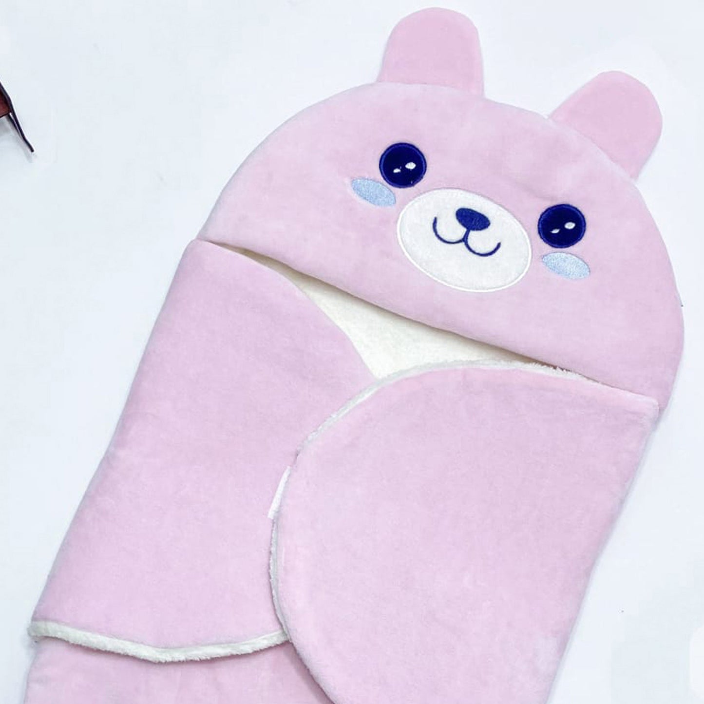 بورت مجسم قطيفة مبطن فرو للأطفال شتوي