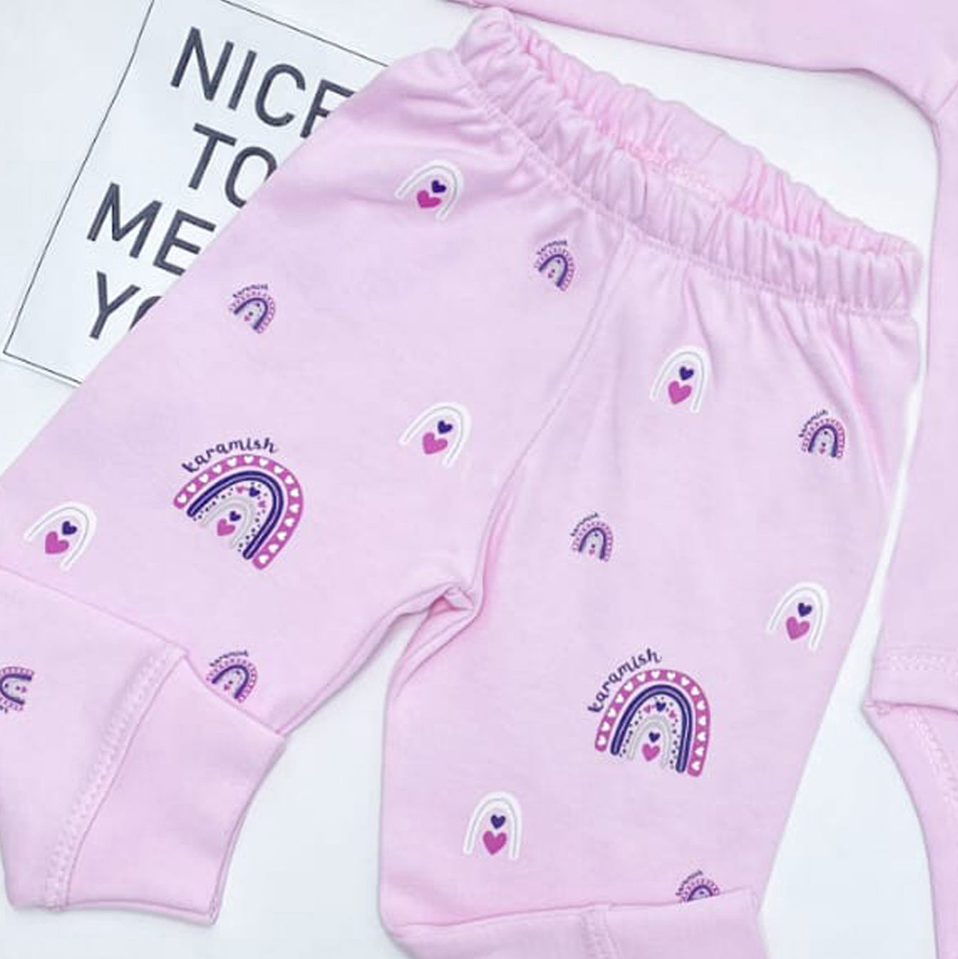 بجامة قطن خريفي لحديث الولادة