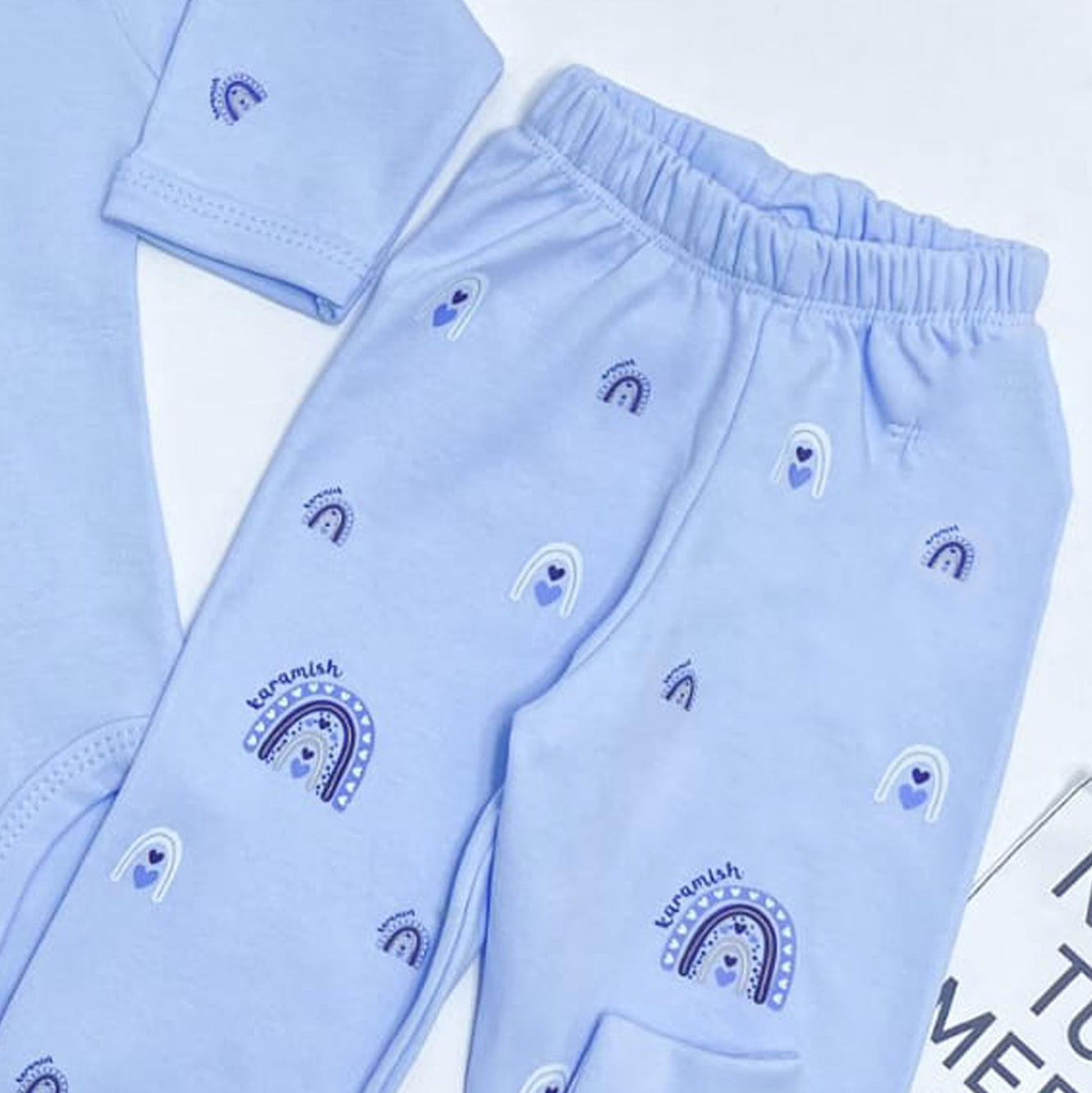 بجامة قطن خريفي لحديث الولادة