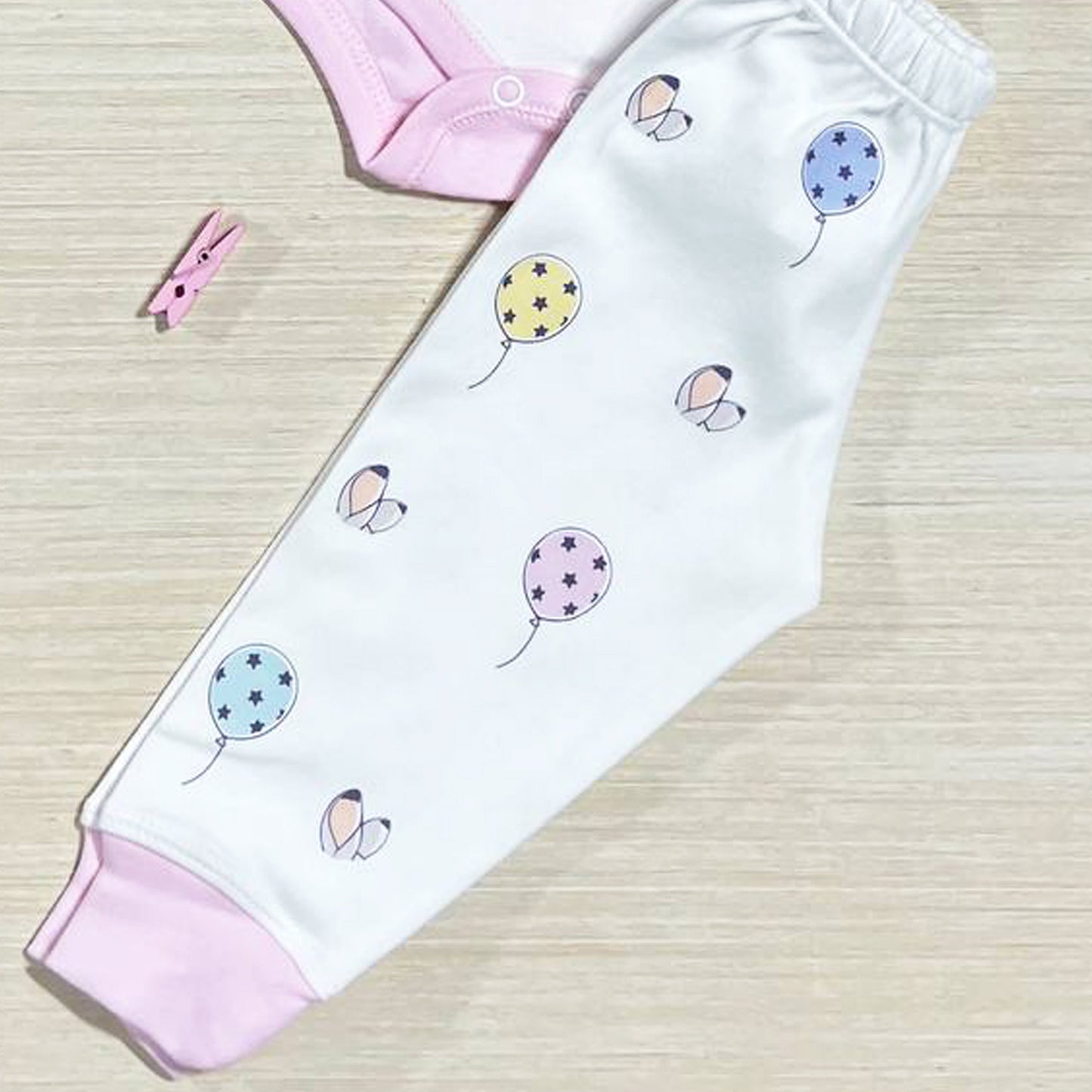 بجامة قطن خريفي لحديث الولادة