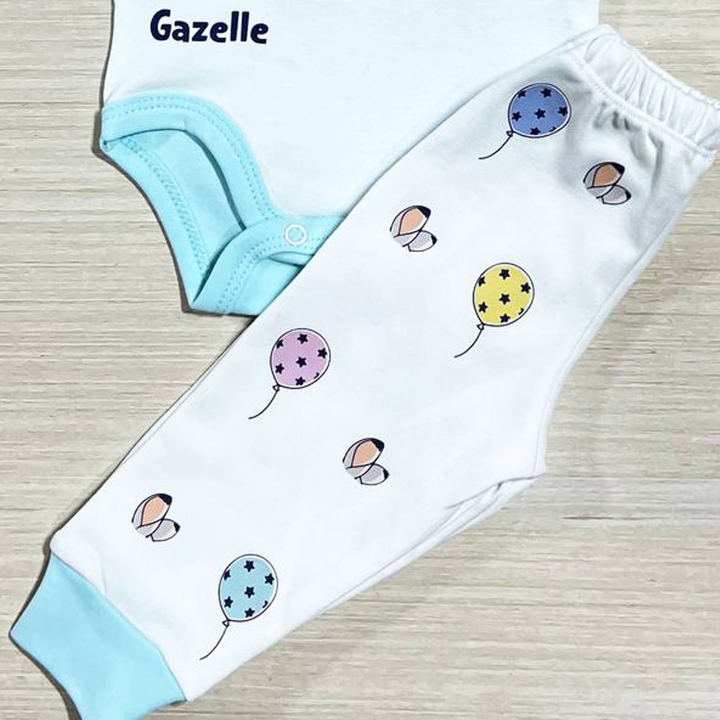 بجامة قطن خريفي لحديث الولادة