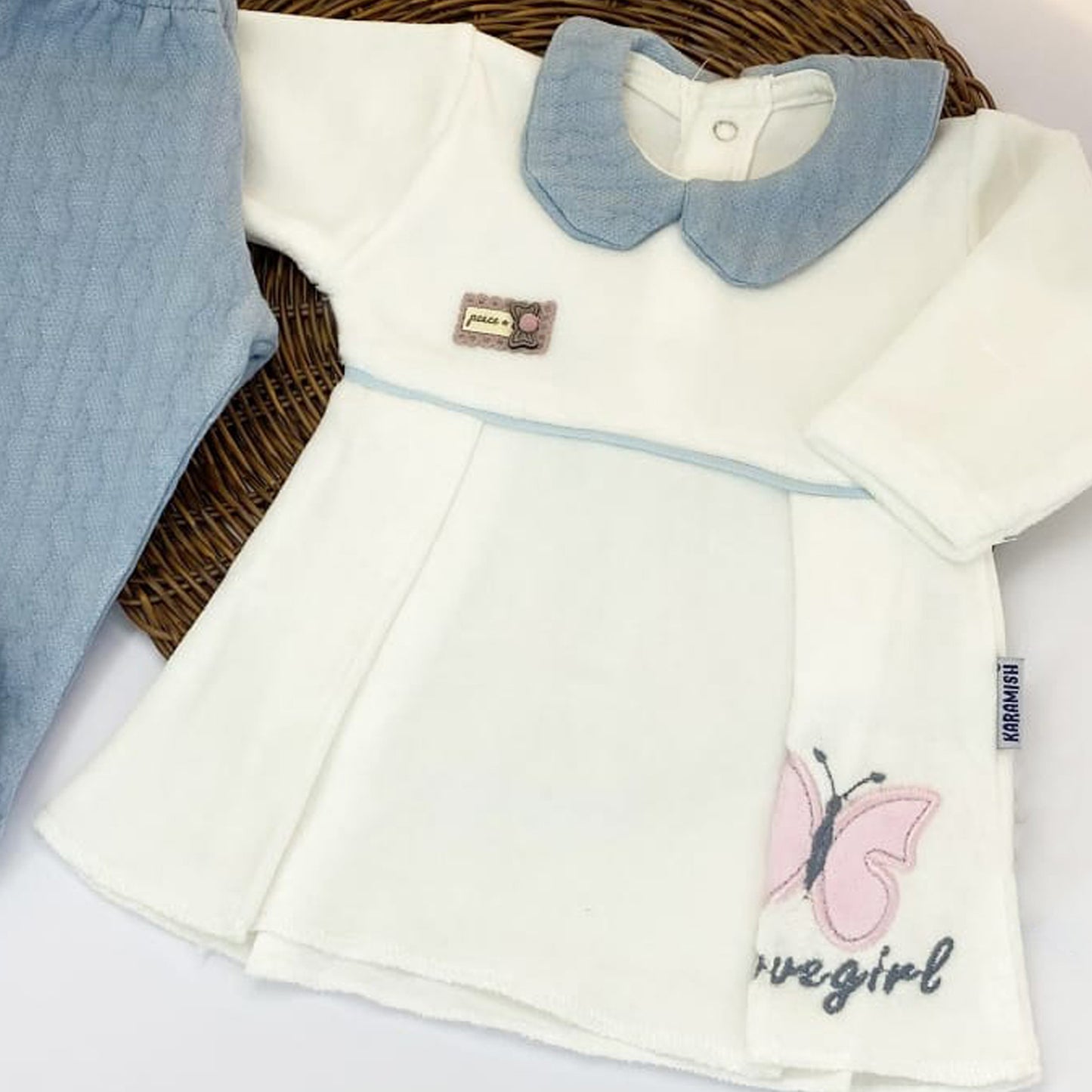 بيجامة قطيفة شتوي لحديث الولادة