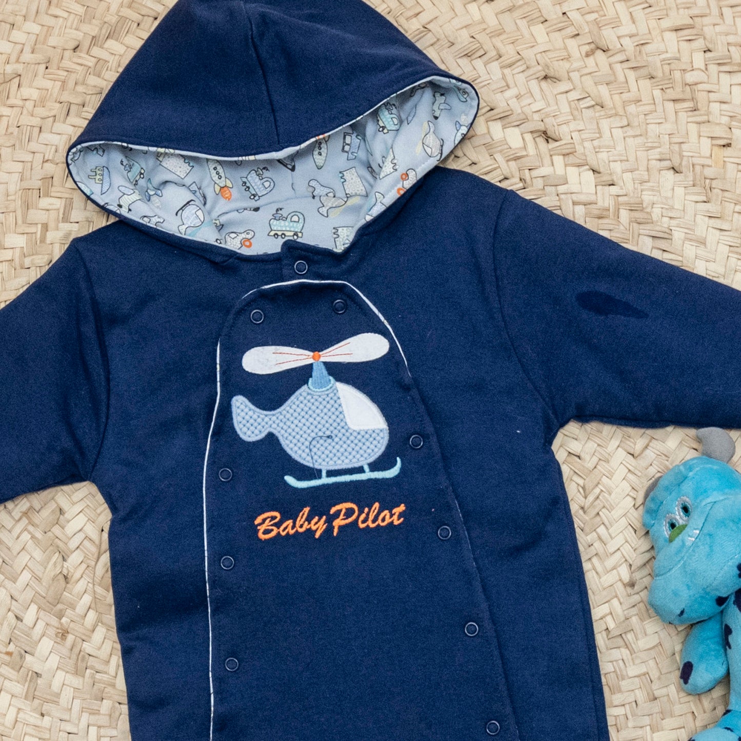 سالوبيت شتوي مبطن فايبر لحديث الولادة