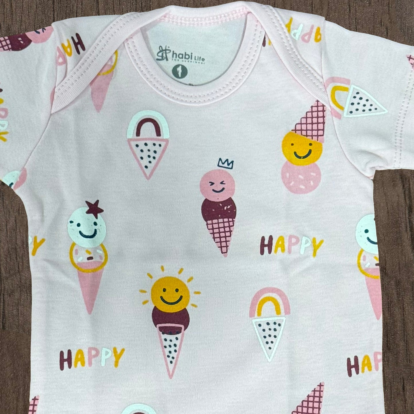 سالوبيت قطن نص كم مطبوع - هابي