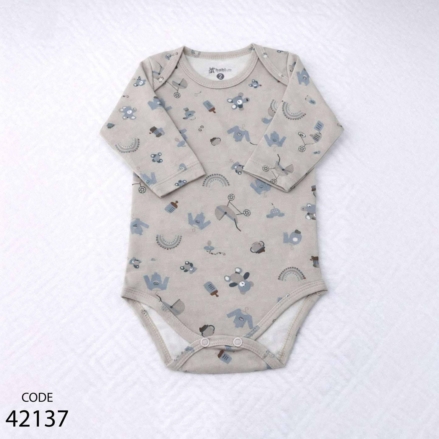 سالوبيت قطن كم طويل مطبوع - هابي