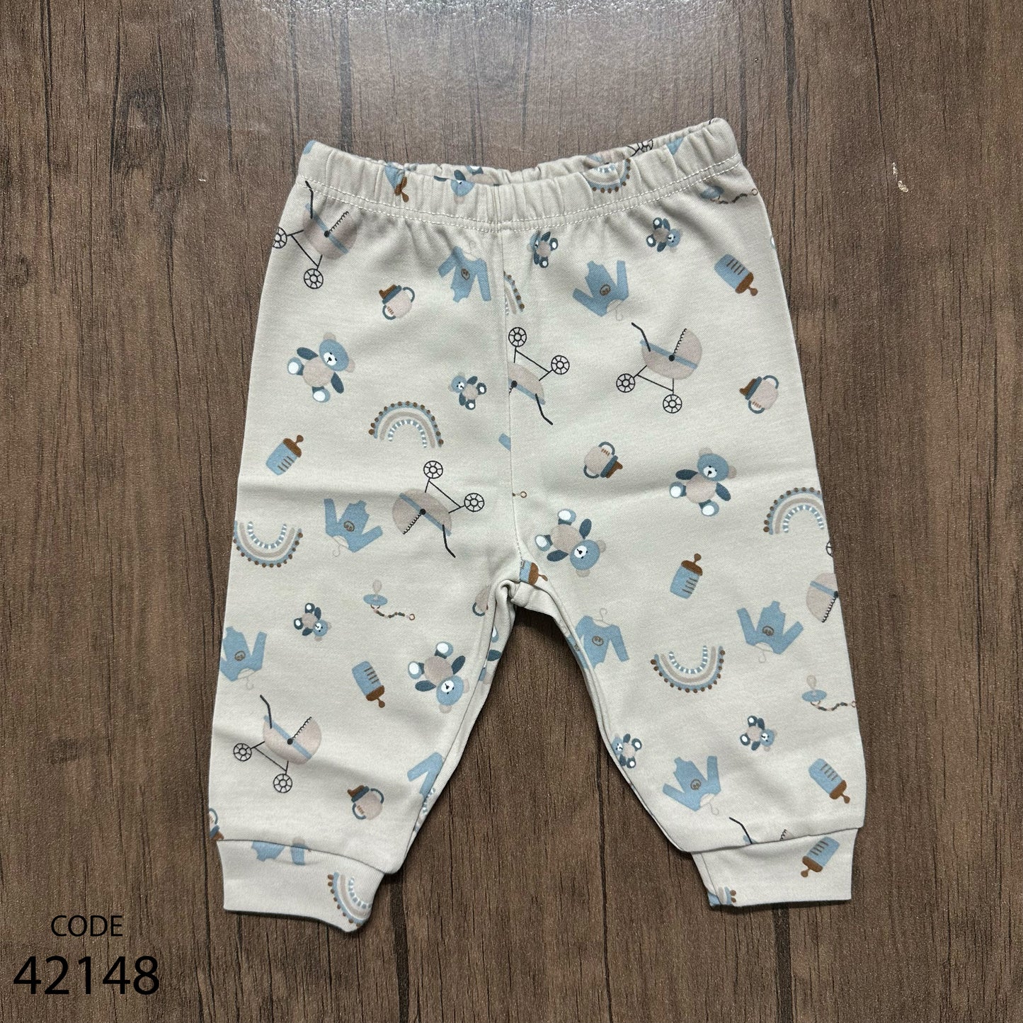 بنطلون قطن مطبوع - هابي