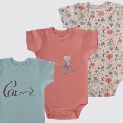 طقم 3 قطع قطن - جونيور