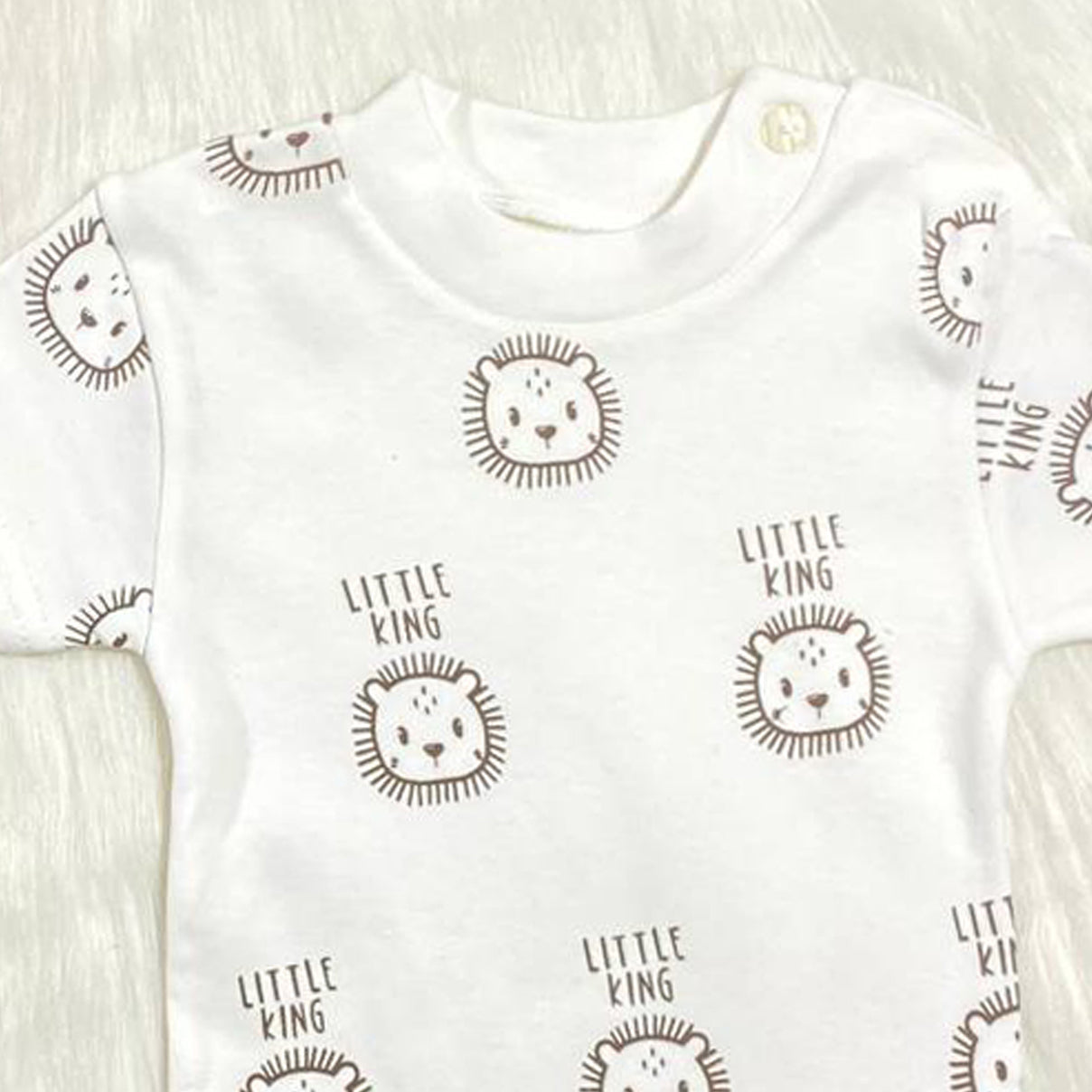 سالوبيت مع تيشيرت قطن لحديث الولادة - خريفي