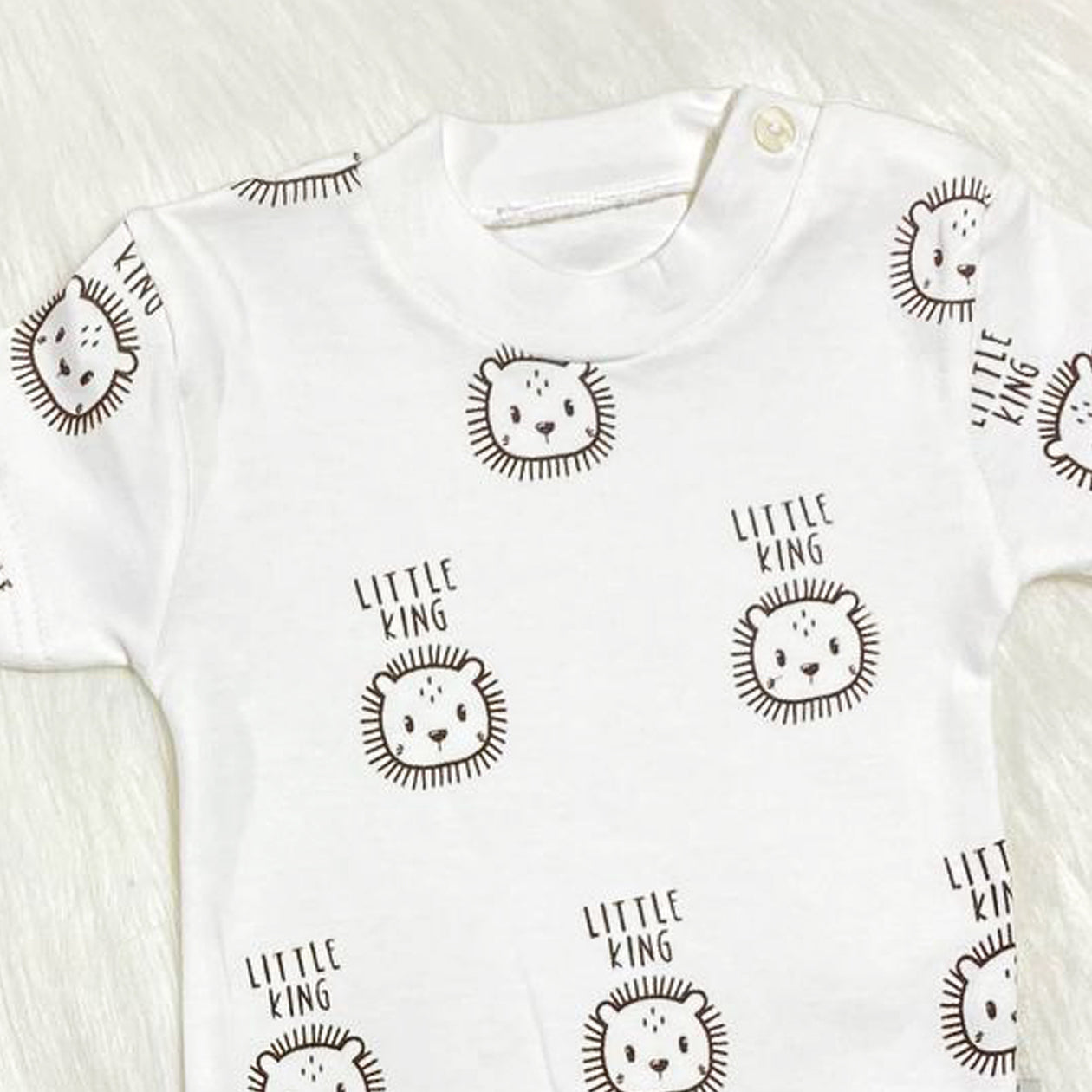 سالوبيت مع تيشيرت قطن لحديث الولادة - خريفي