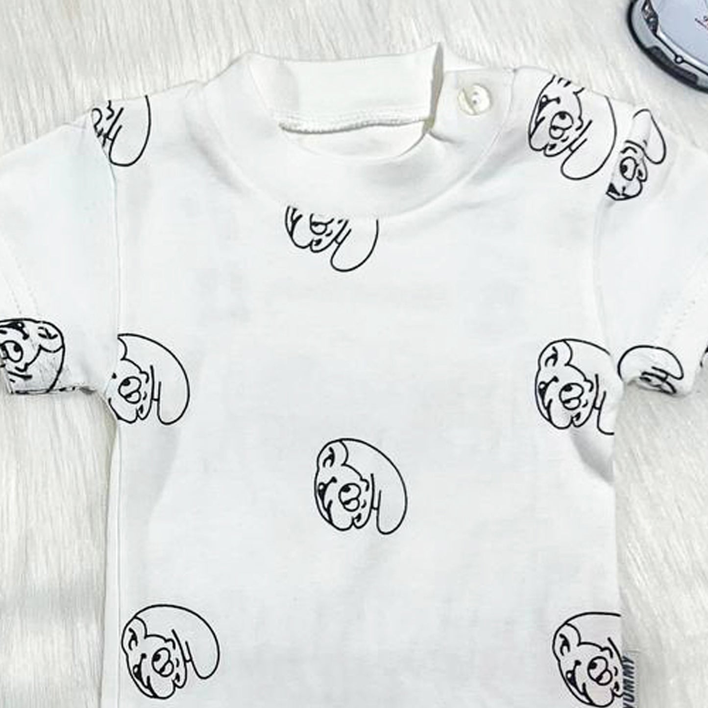 سالوبيت مع تيشيرت قطن لحديث الولادة - صيفي