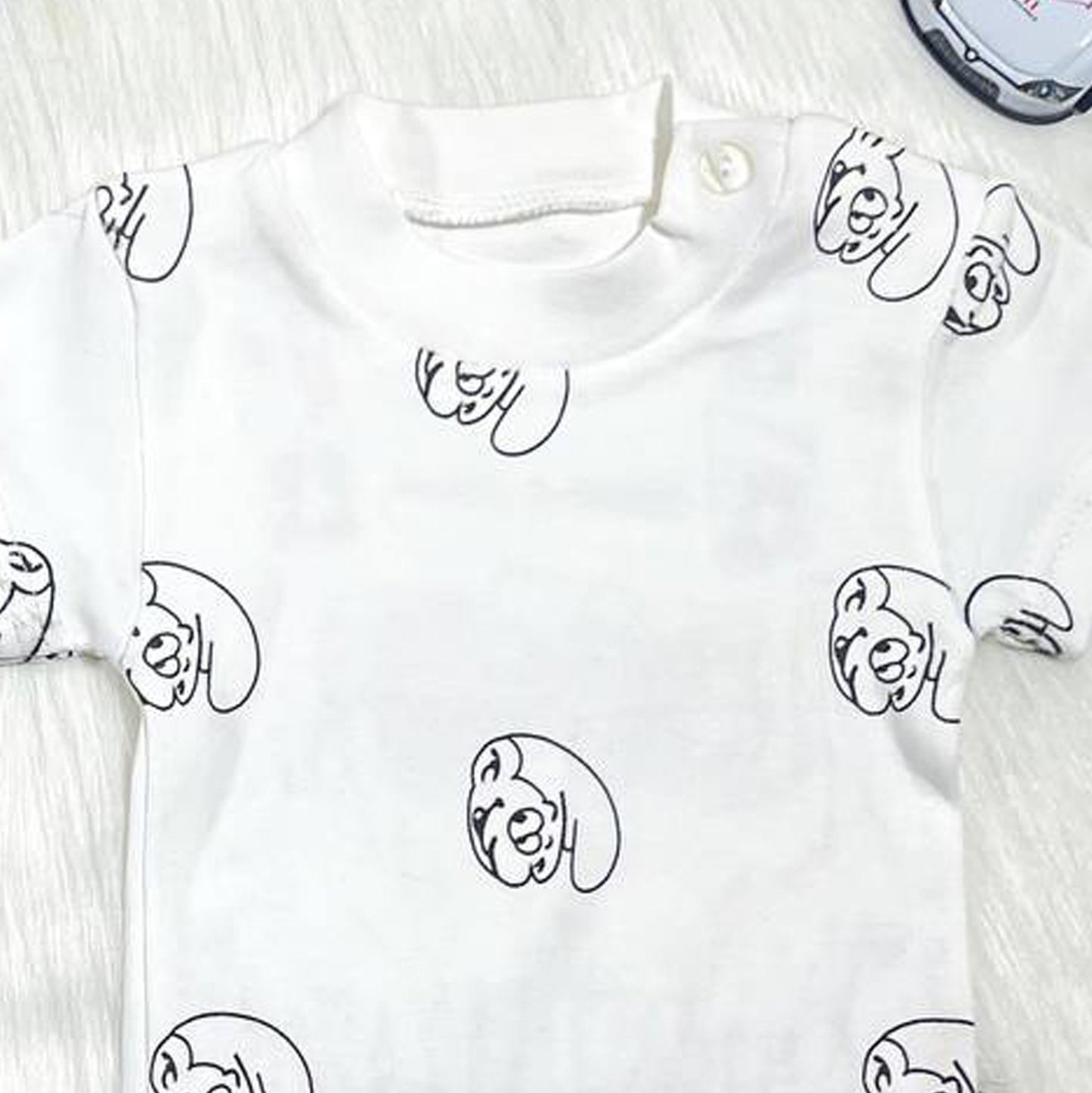 سالوبيت مع تيشيرت قطن لحديث الولادة - صيفي