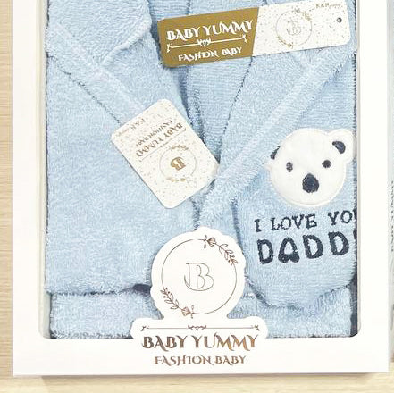 برنص قطن 100 % لحديث الولادة