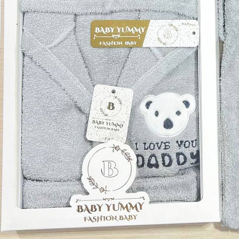 برنص قطن 100 % لحديث الولادة