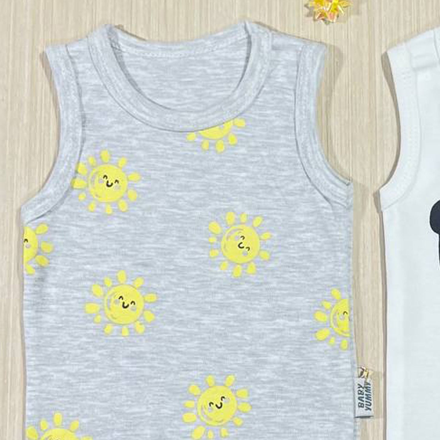 طقم 3 قطع سالوبيت قطن لحديث الولادة