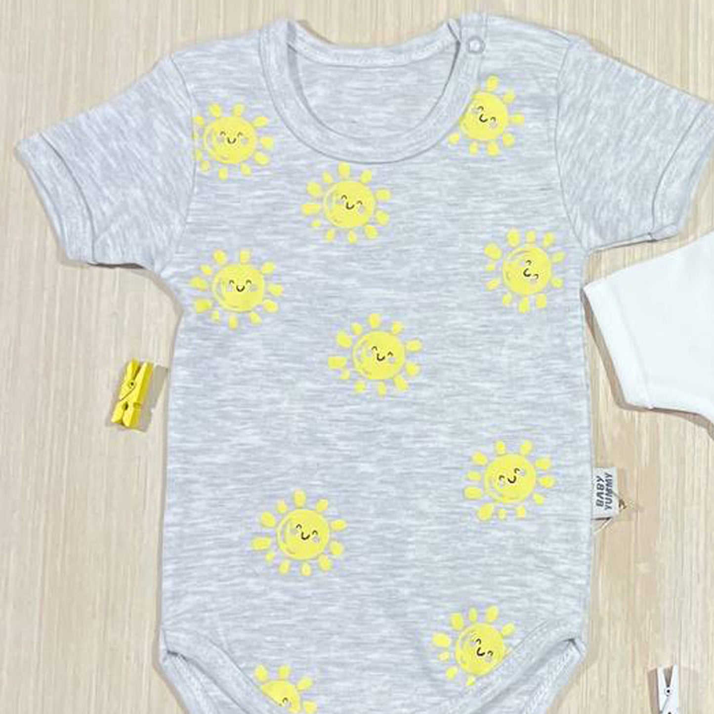 طقم 3 قطع سالوبيت قطن لحديث الولادة