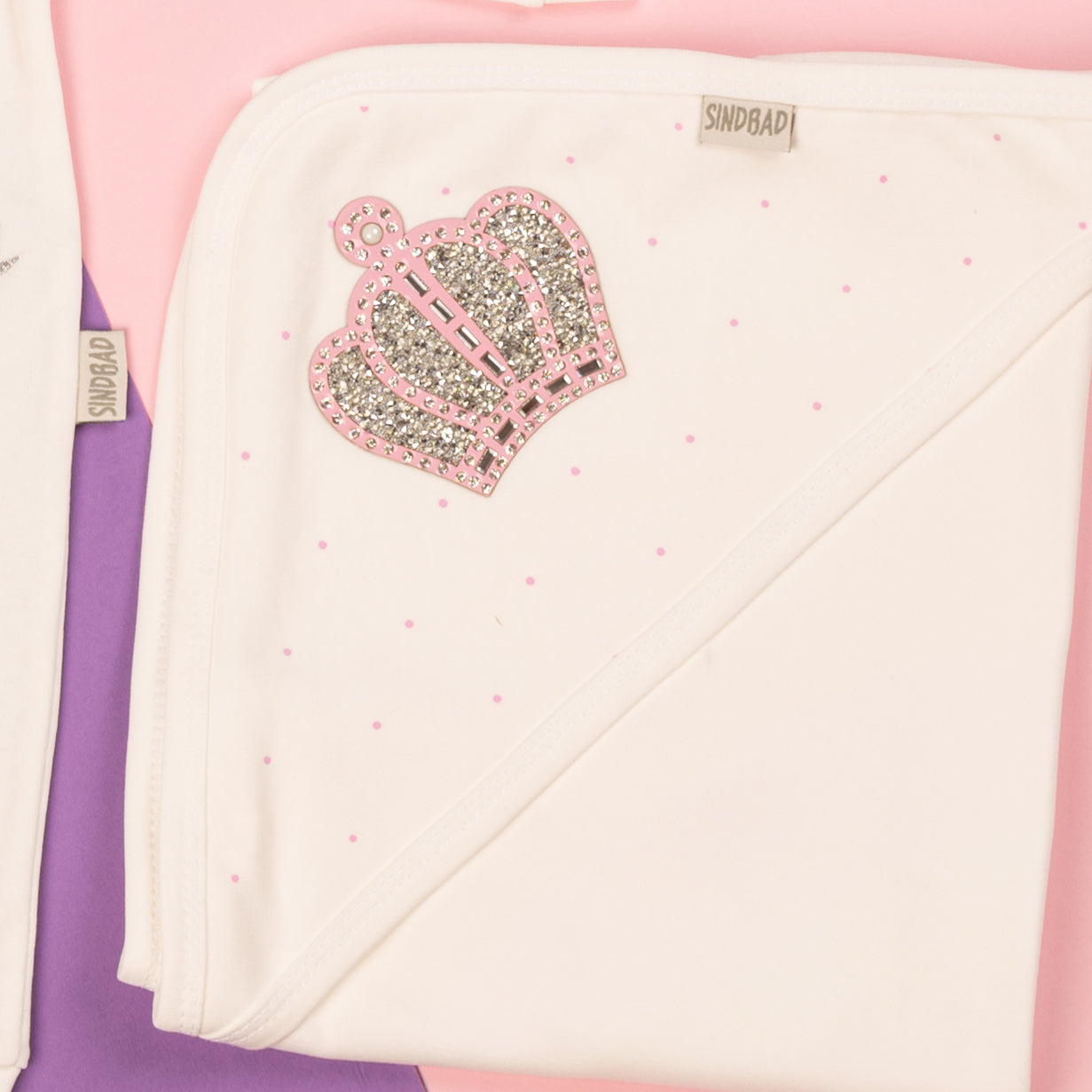 طقم المستشفى والسبوع 4 قطع قطن