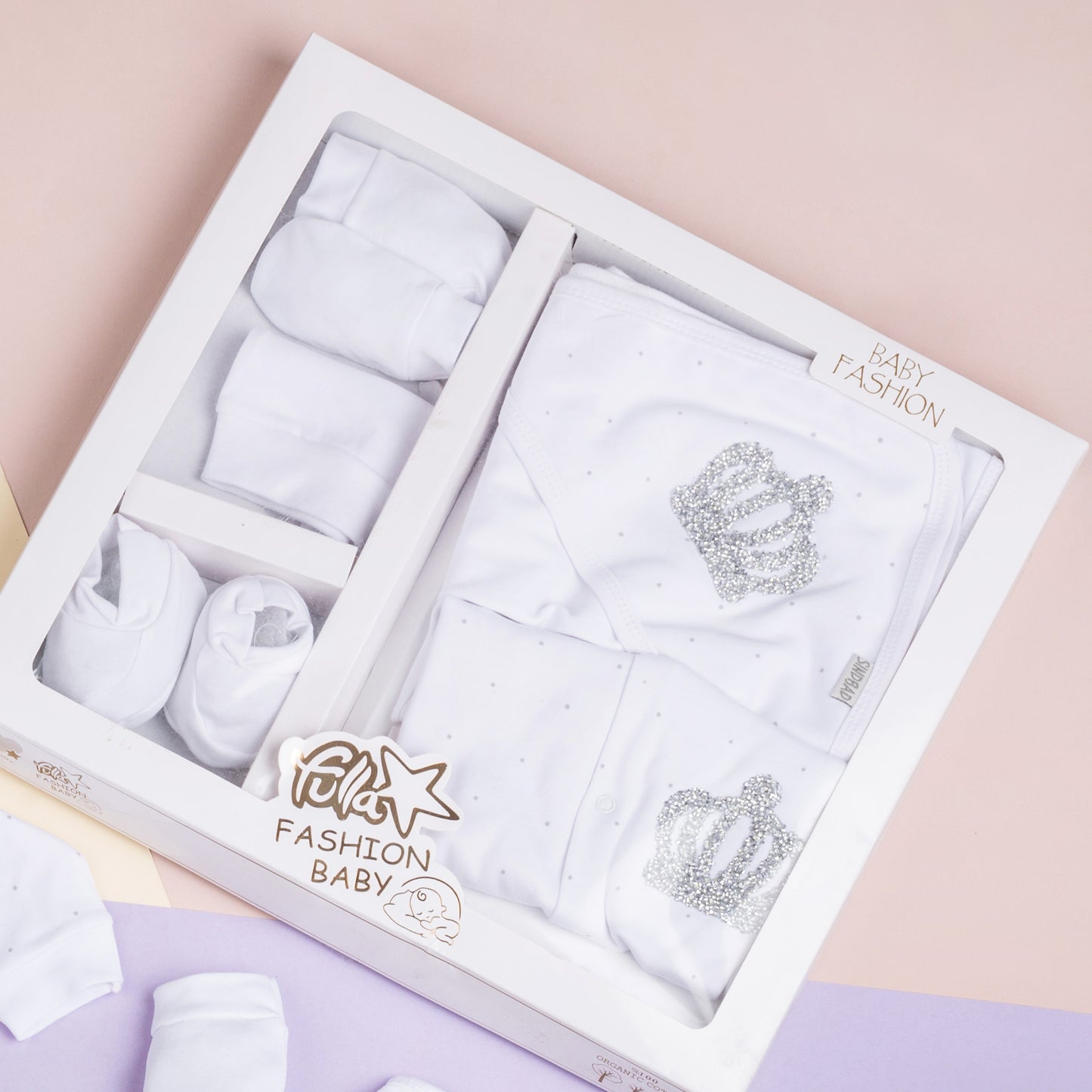 طقم المستشفى والسبوع بوكس 5 قطع قطن