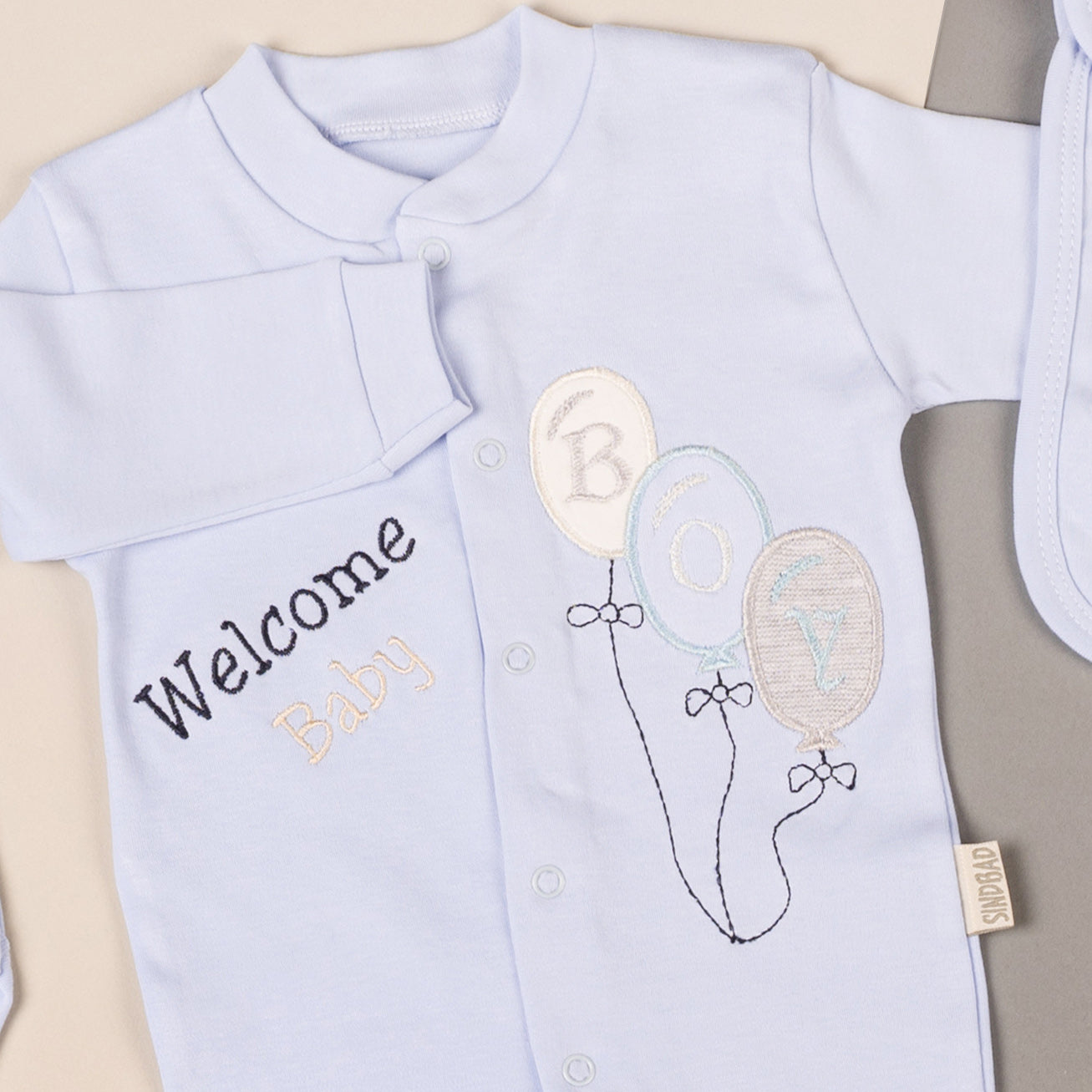 طقم السبوع والمستشفى 10 قطع قطن لحديث الولادة