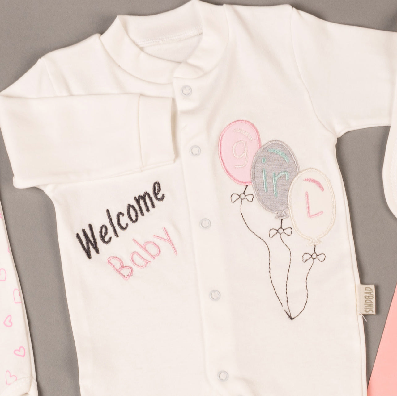 طقم السبوع والمستشفى 10 قطع قطن لحديث الولادة