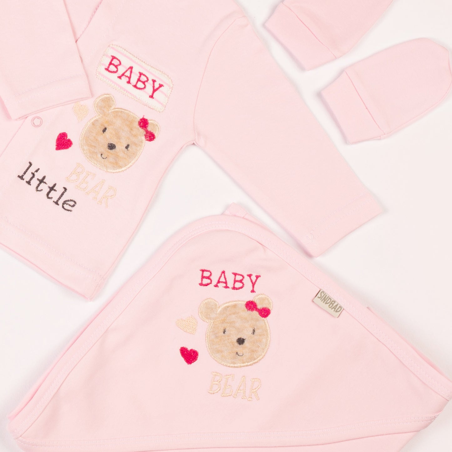 طقم السبوع والمستشفى 10 قطع قطن لحديث الولادة