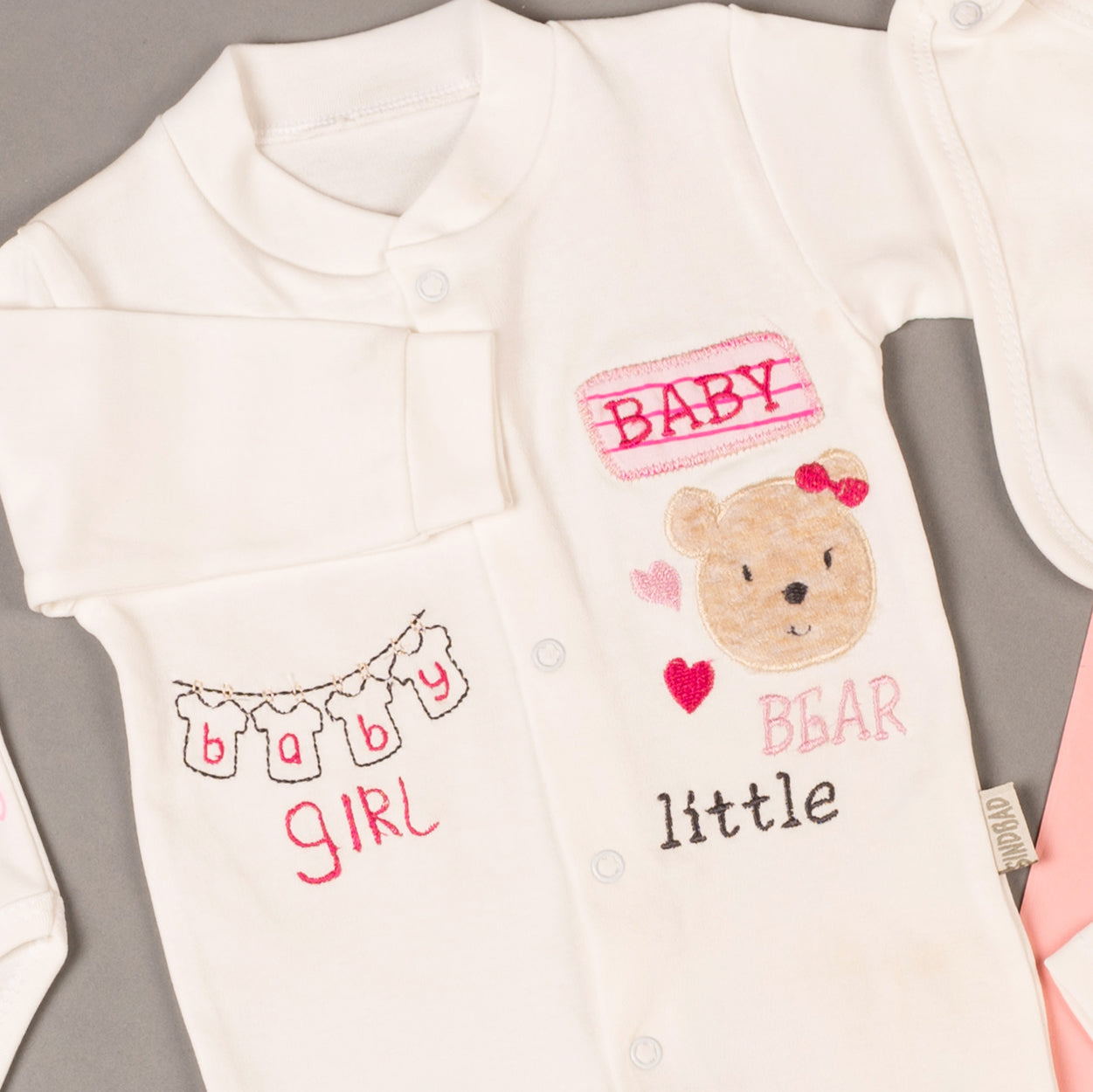 طقم السبوع والمستشفى 10 قطع قطن لحديث الولادة