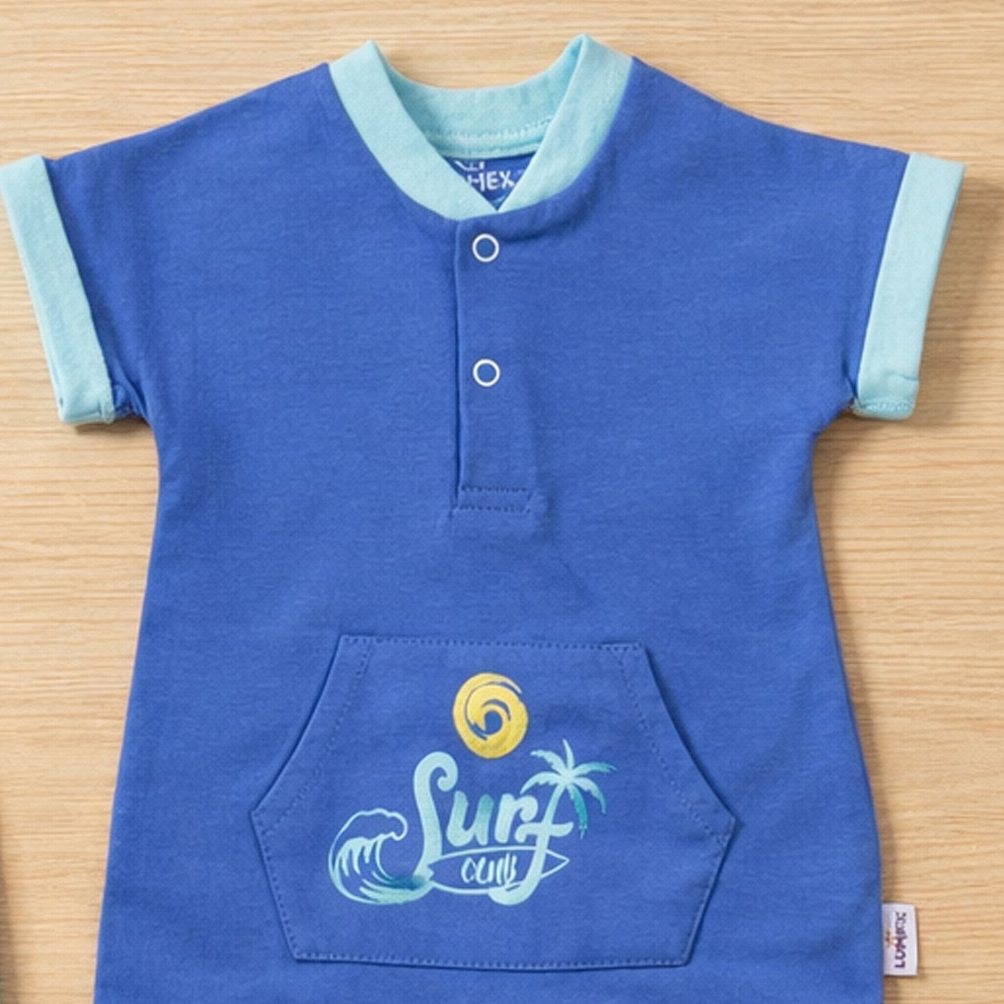 طقم 2 سالوبيت قطن لحديث الولادة