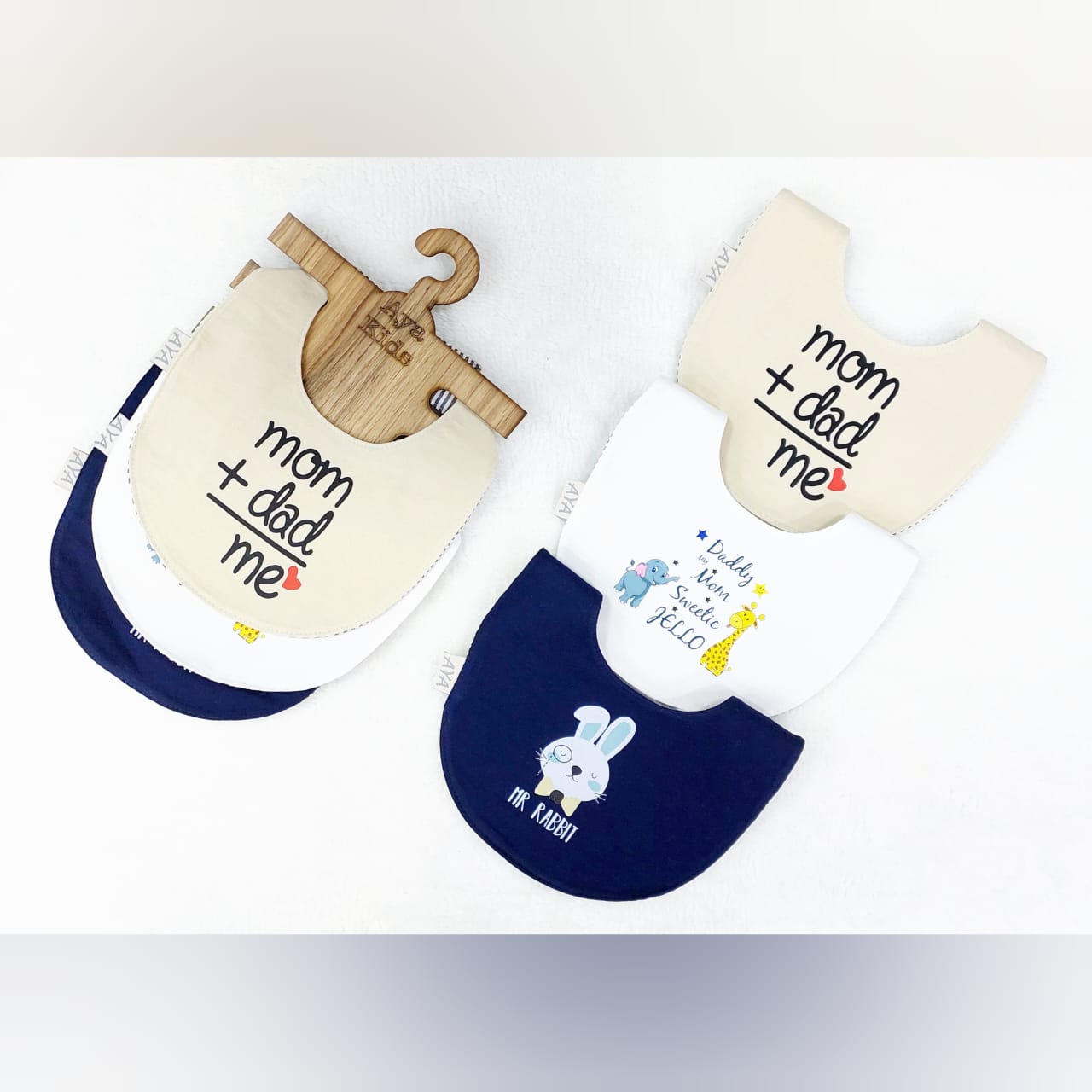 طقم 3 قطع بافتة قطن مبطنة مشمع - ( 3 طبقات قطن مشمع قطن )