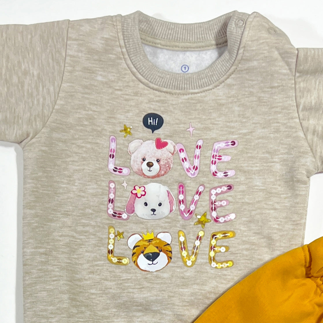 طقم قطن ميلتون - شتوي