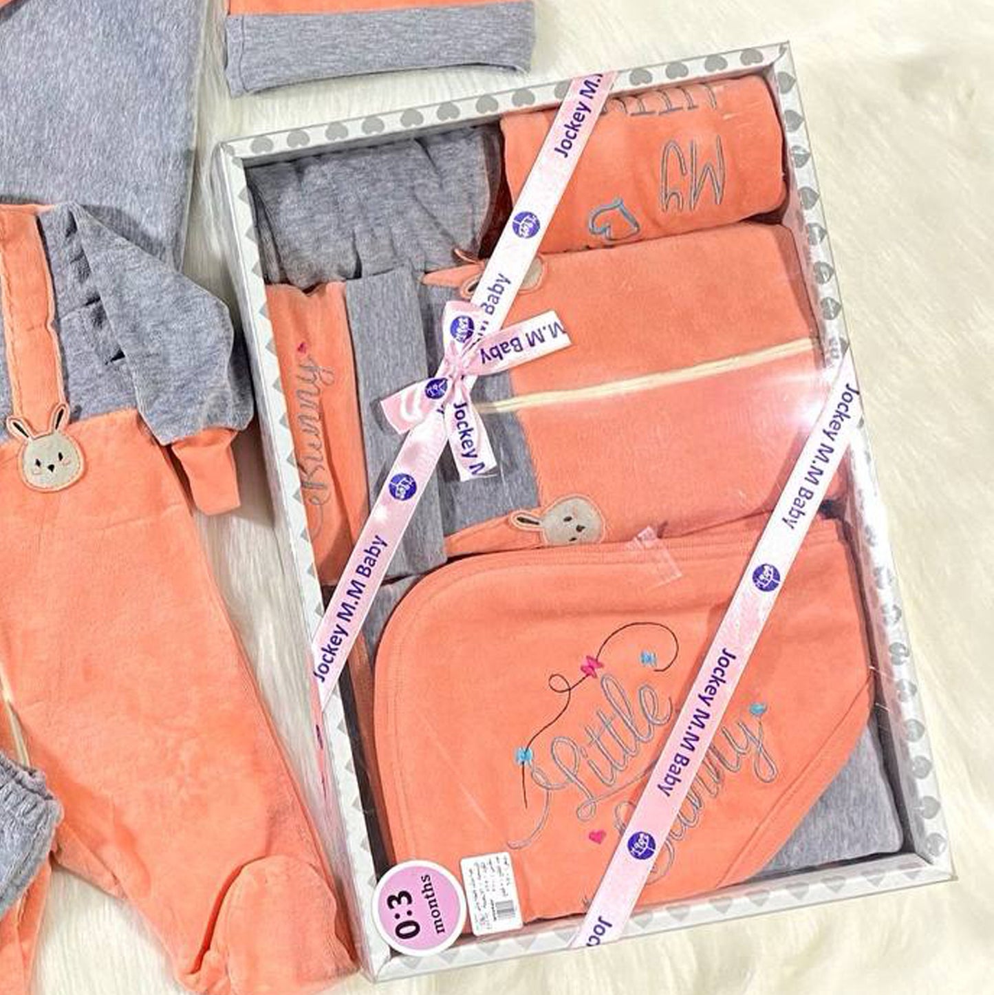 جيفت بوكس طقم السبوع والمستشفى 5 قطع قطيفة شتوي لحديث الولادة