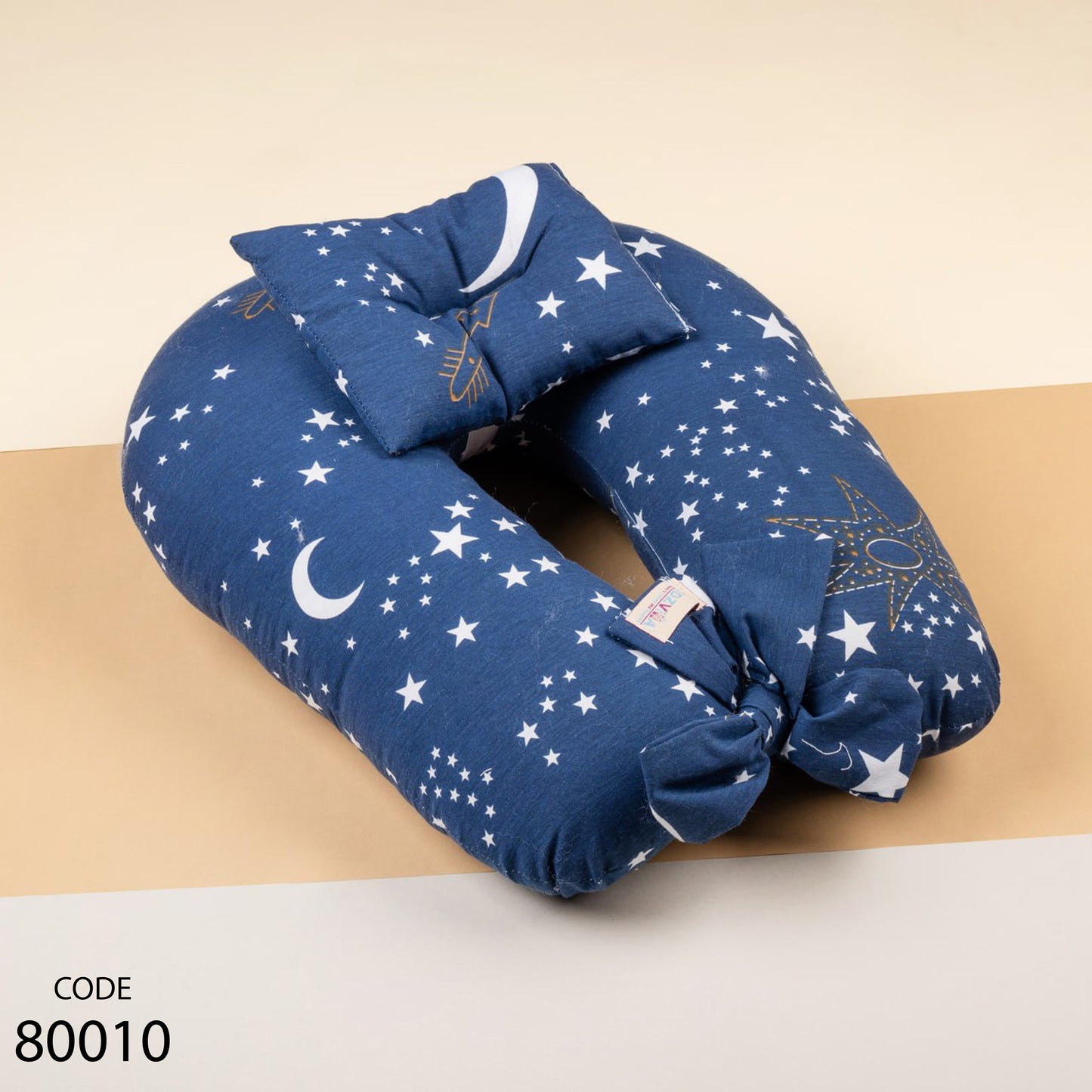 مخدة رضاعة كسوة خارجية بسوستة مع مخدة رأس ورباط