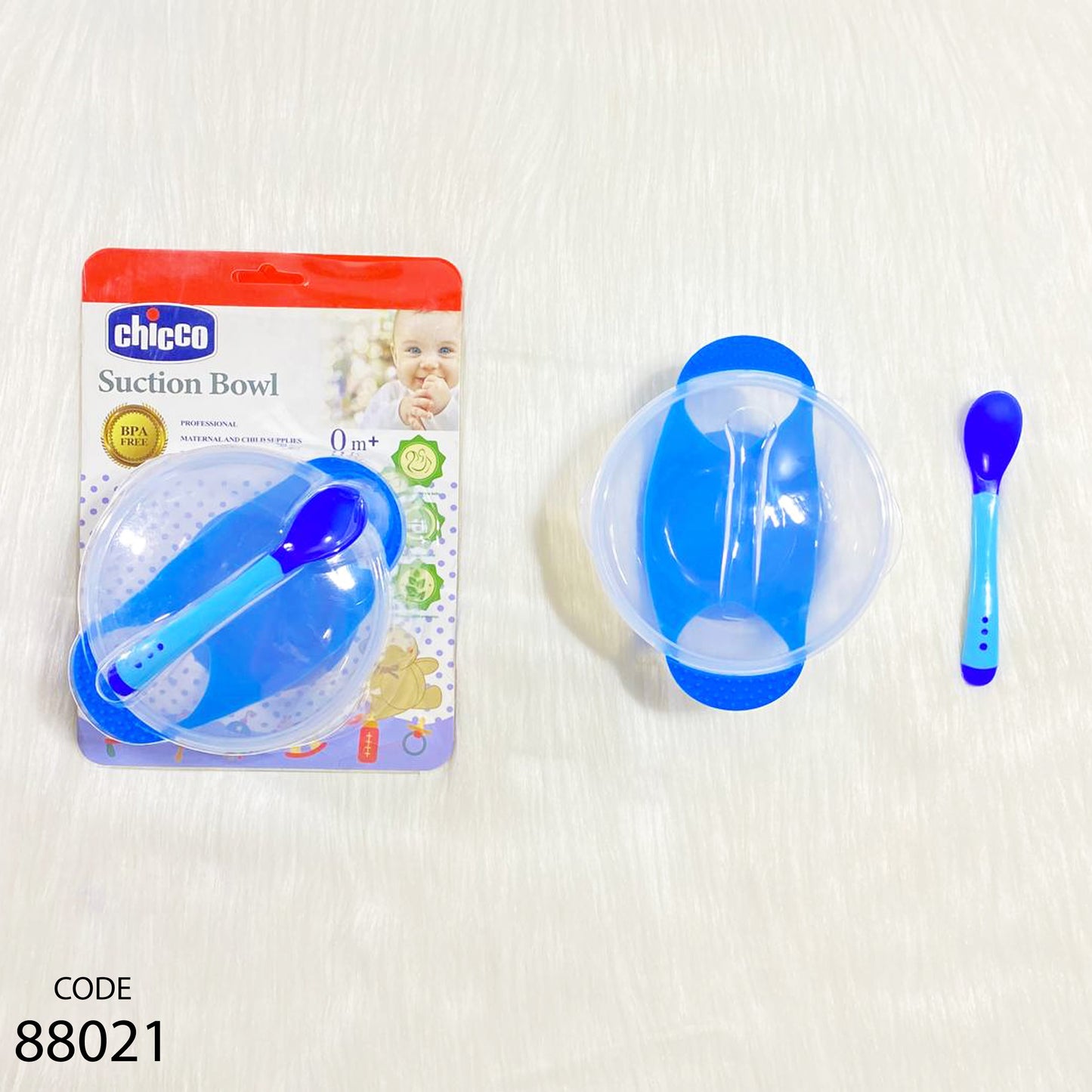 طبق للأطفال مع ملعقة وغطاء - شيكو