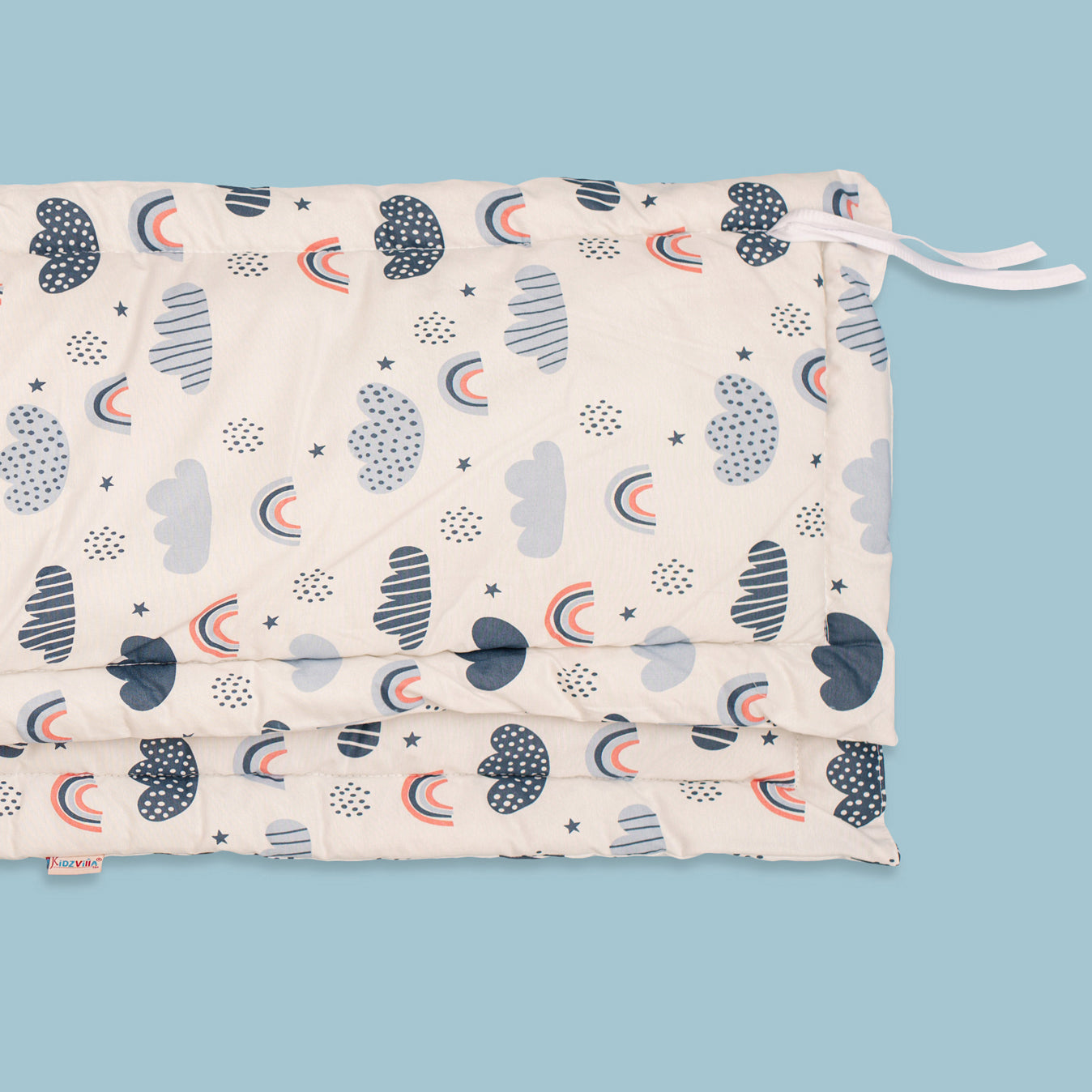 طقم جوانب السرير فايبر  - مع مخدة و ملاية بأستك محكم