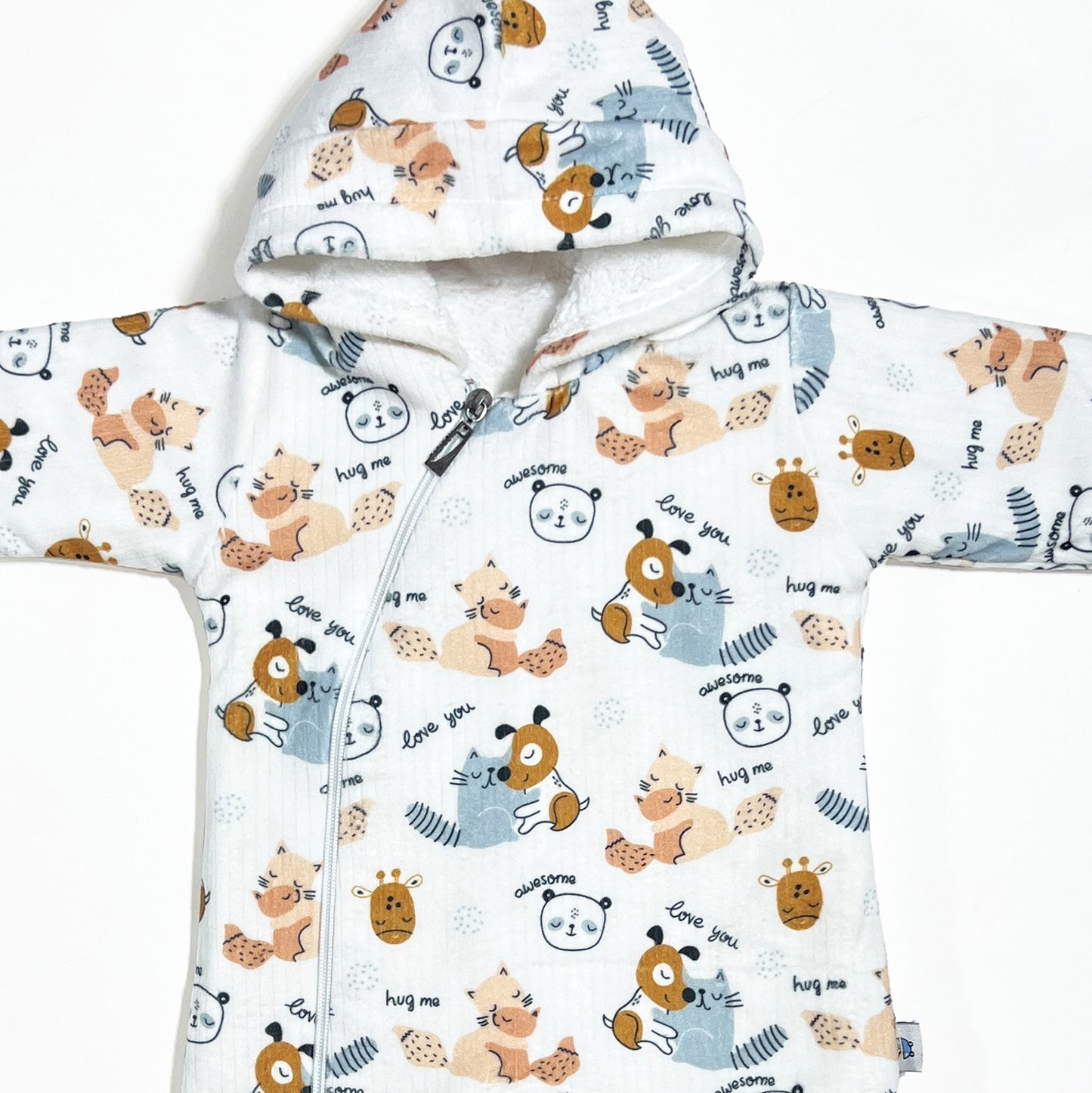 سالوبيت قطيفة مبطن فرو لحديث الولادة - شتوي