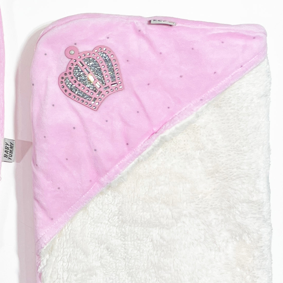 طقم المستشفى والسبوع 4 قطع قطيفة مع كوفرته مبطن فرو