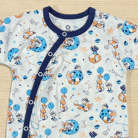 طقم 2 سالوبيت قطن لحديث الولادة