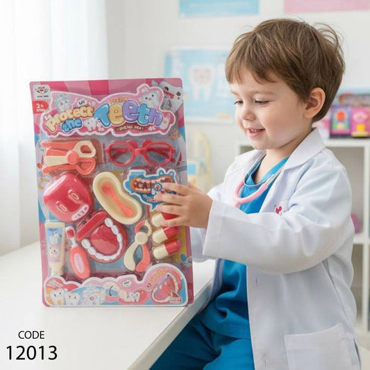 لعبة دكتور الأسنان للأطفال - اللون الأحمر