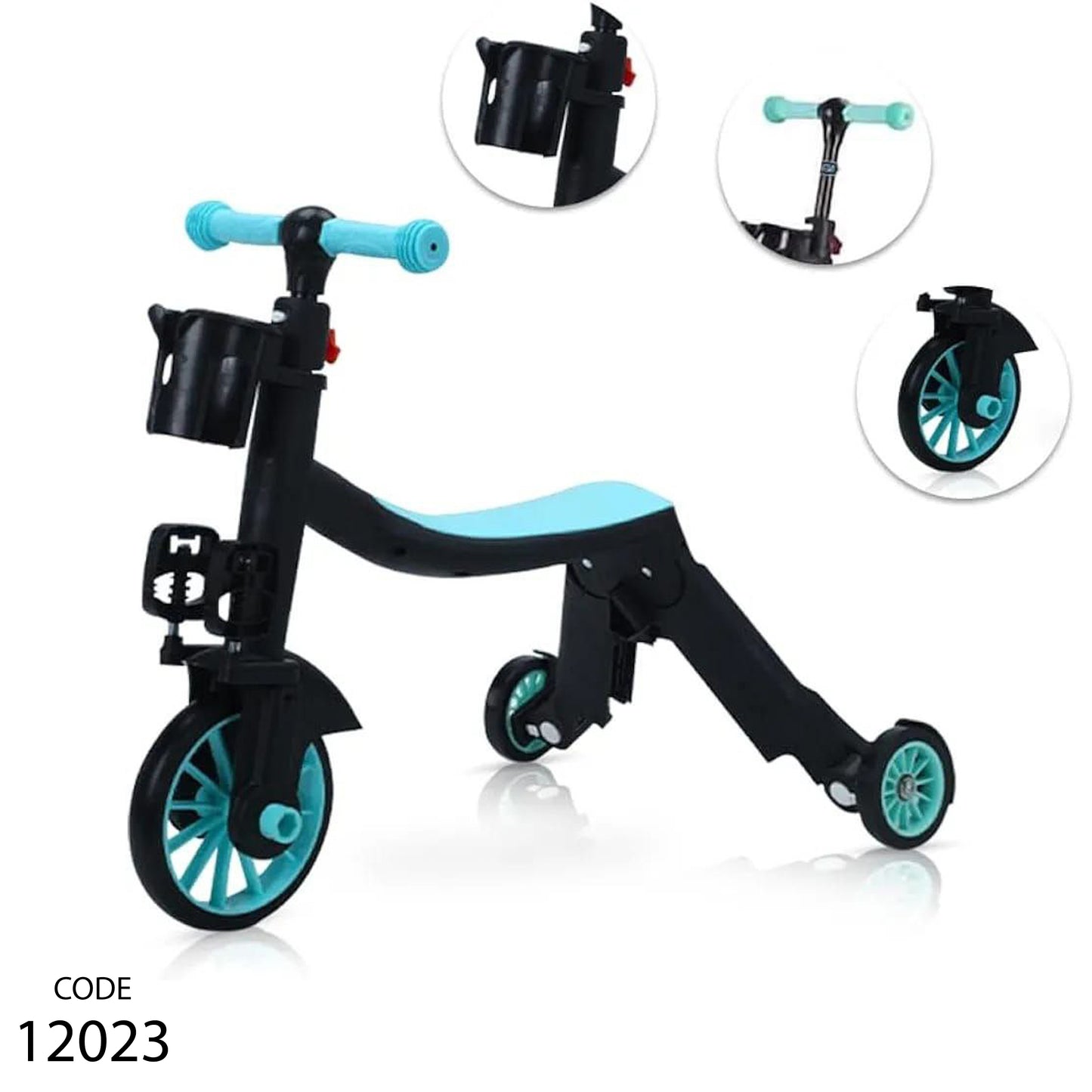 سكوتر و عجلة - اللون التركوازي