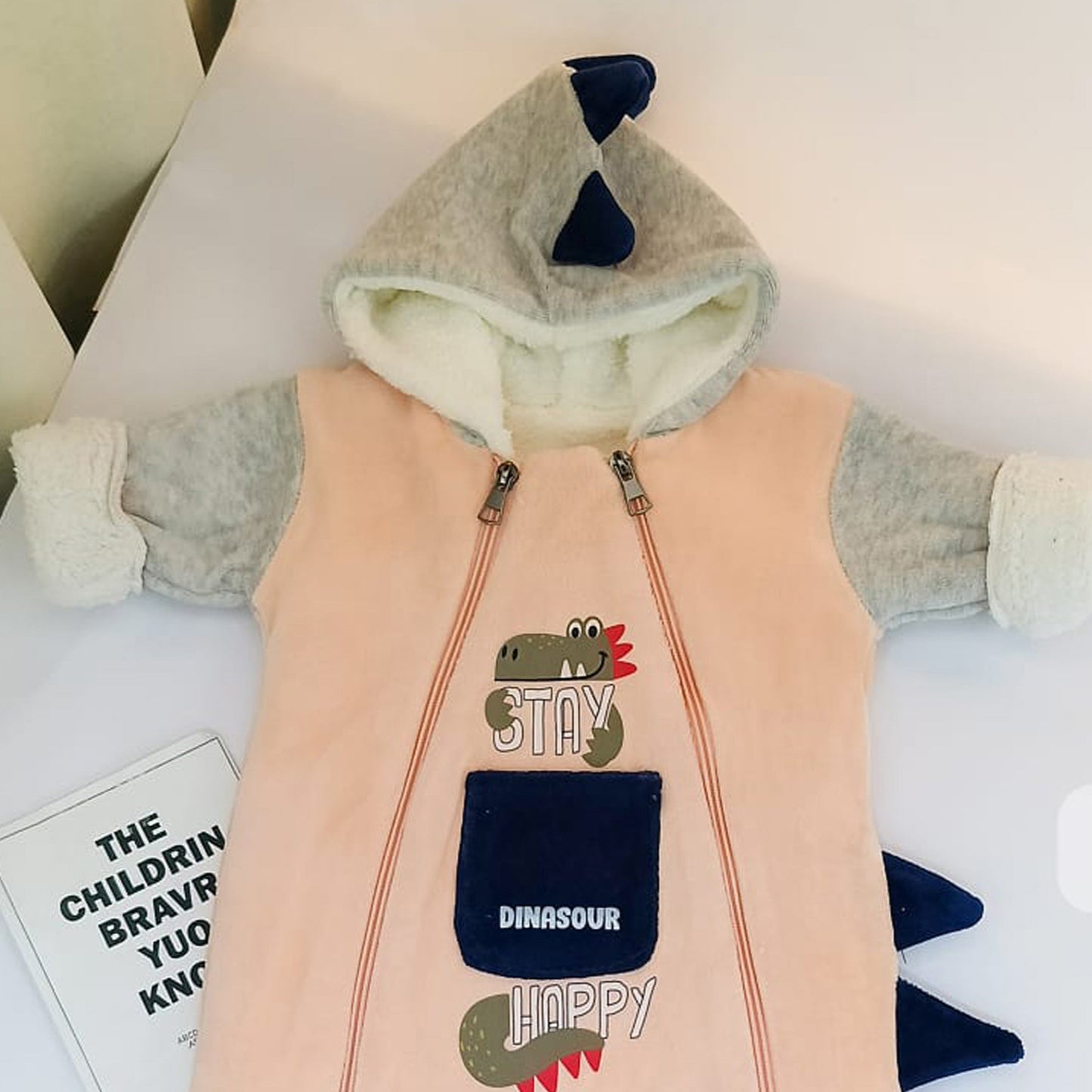 سالوبيت شتوي مبطن فرو لحديث الولادة