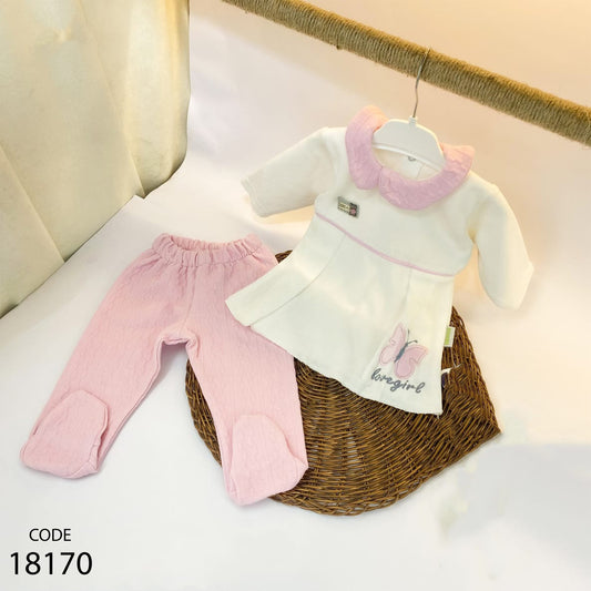 بيجامة قطيفة شتوي لحديث الولادة