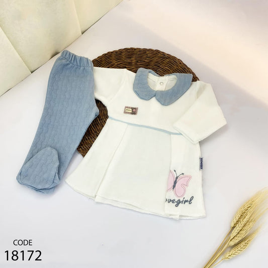 بيجامة قطيفة شتوي لحديث الولادة