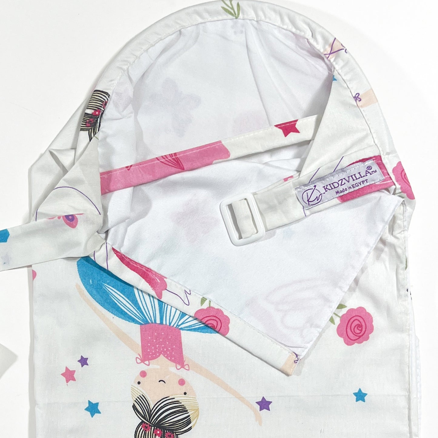 ساتر رضاعة قطن طبقتين مع شبكة - 90 سم عرض * 70 سم طول