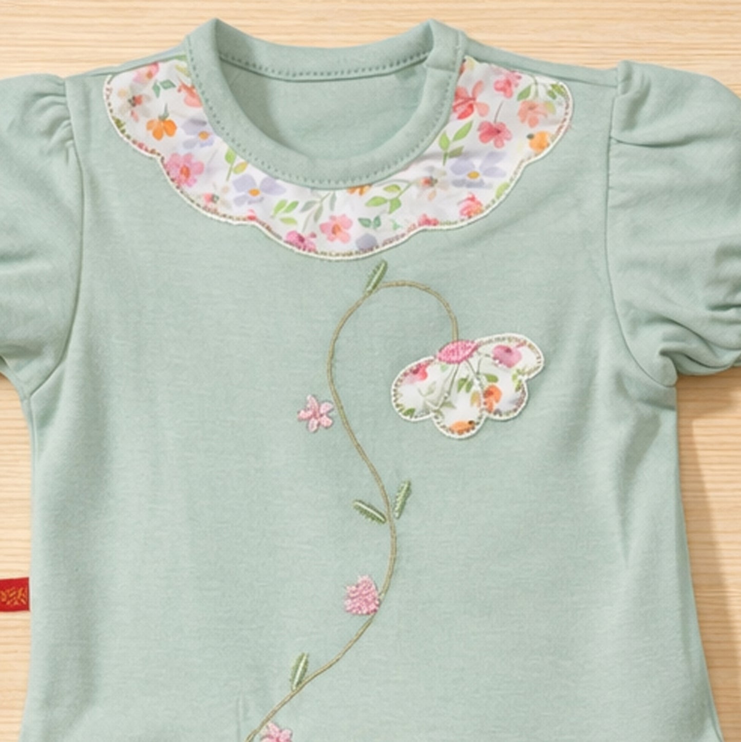 فستان قطن لحديثي الولادة