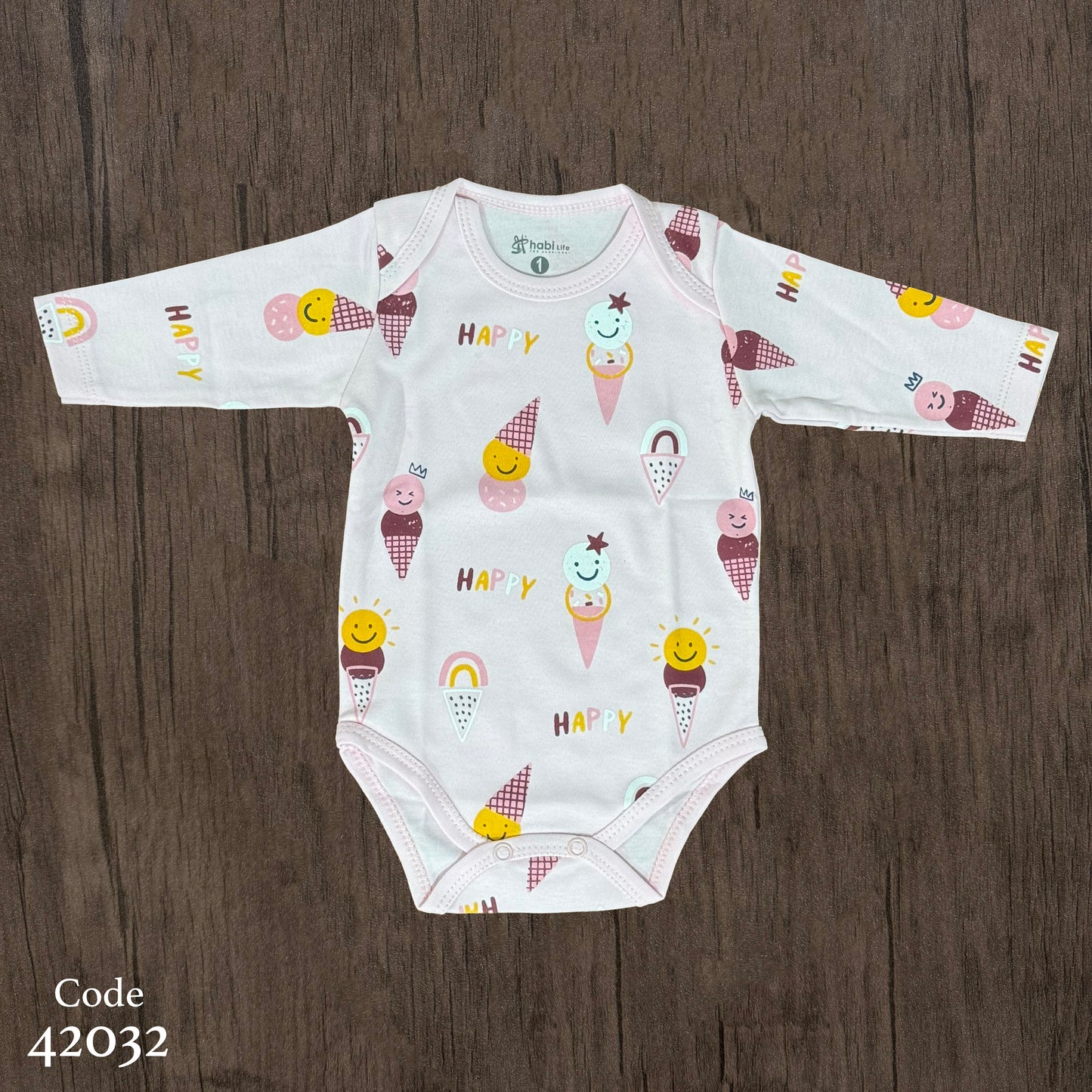 سالوبيت قطن كم طويل مطبوع - هابي