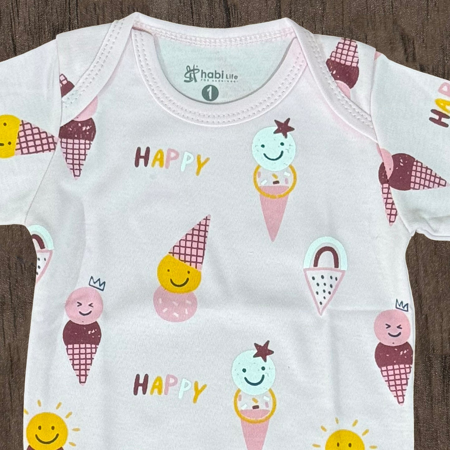 سالوبيت قطن كم طويل مطبوع - هابي